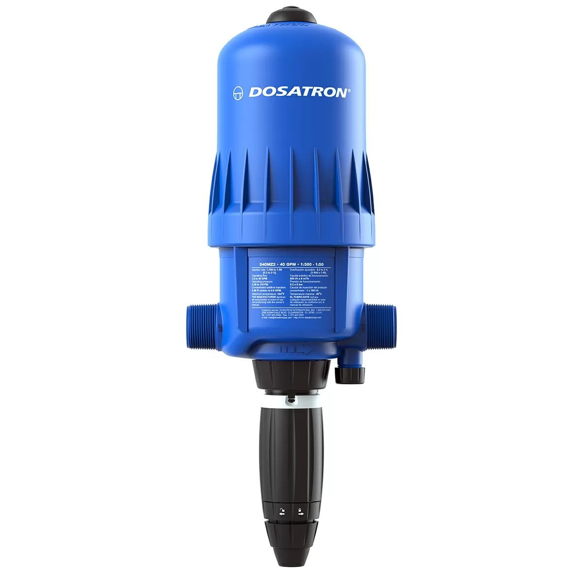 Dosatron® D40MZ2 Injector - No Bypass Top - QC Supply -