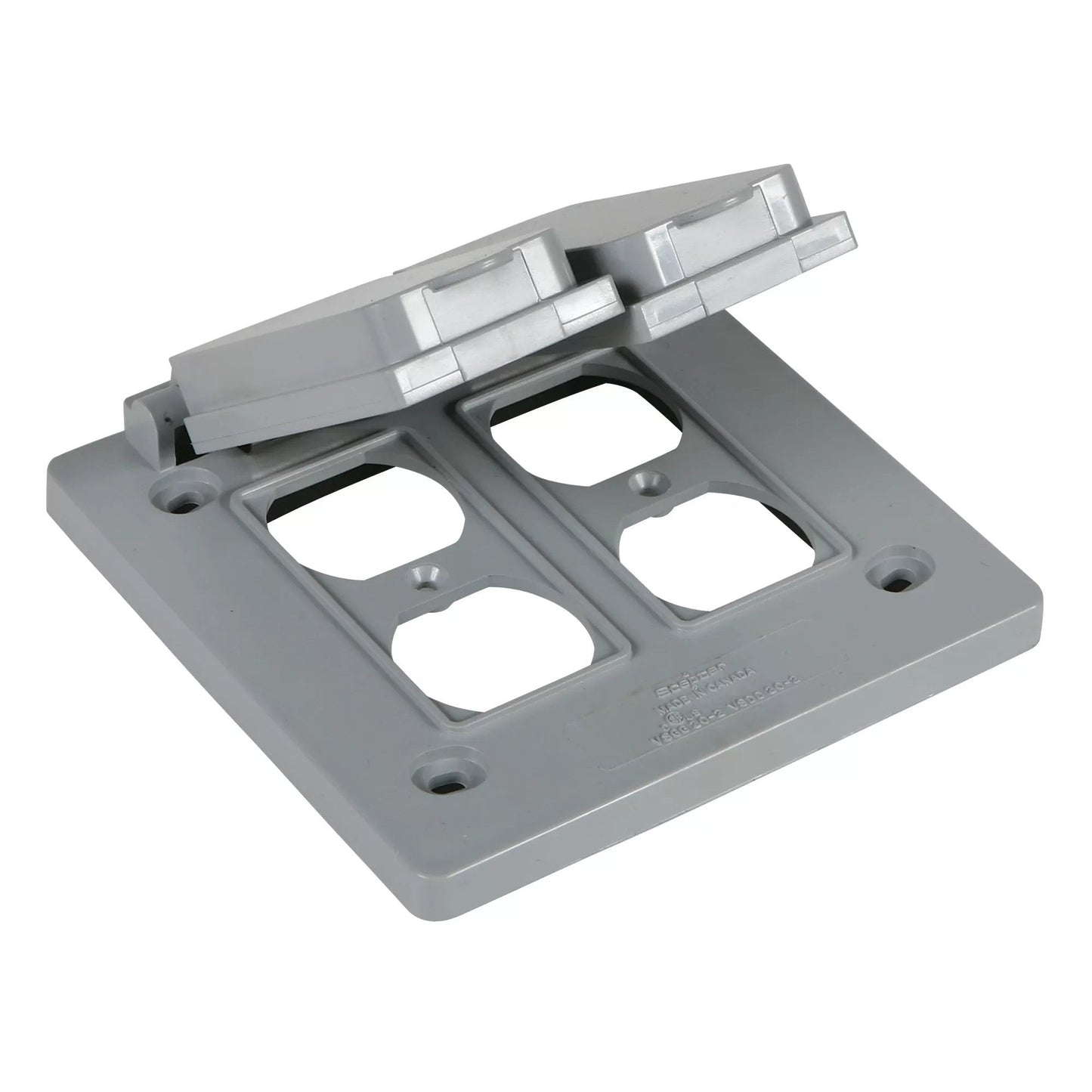 Double Door Duplex Receptacle Cover - QC Supply -