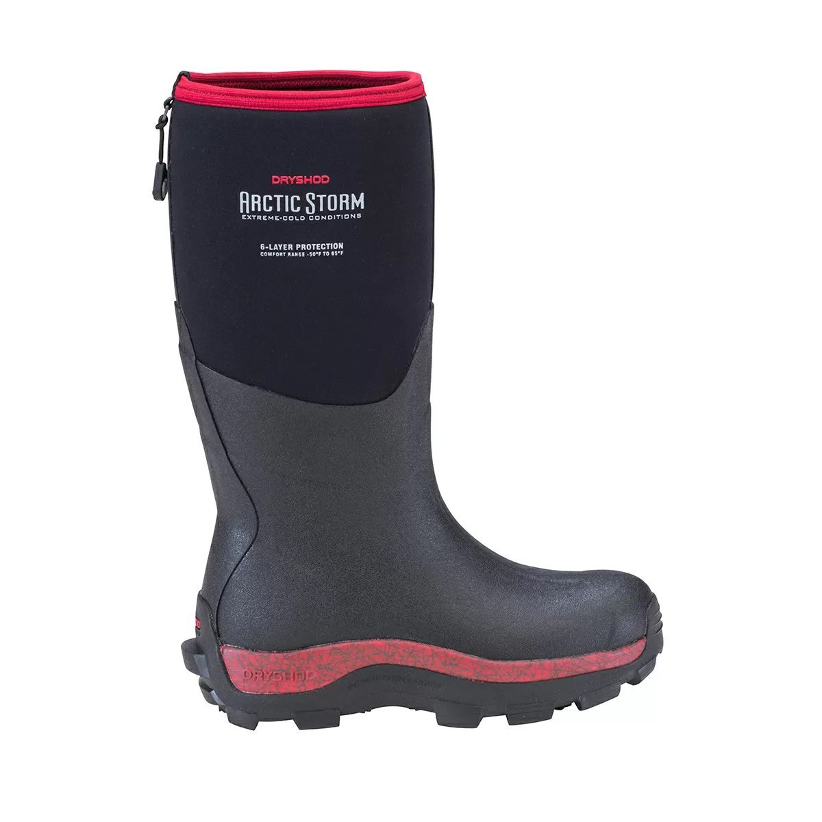 DRYSHOD® Artic Storm Women's Hi Boots - Black/Cranberry - QC Supply -