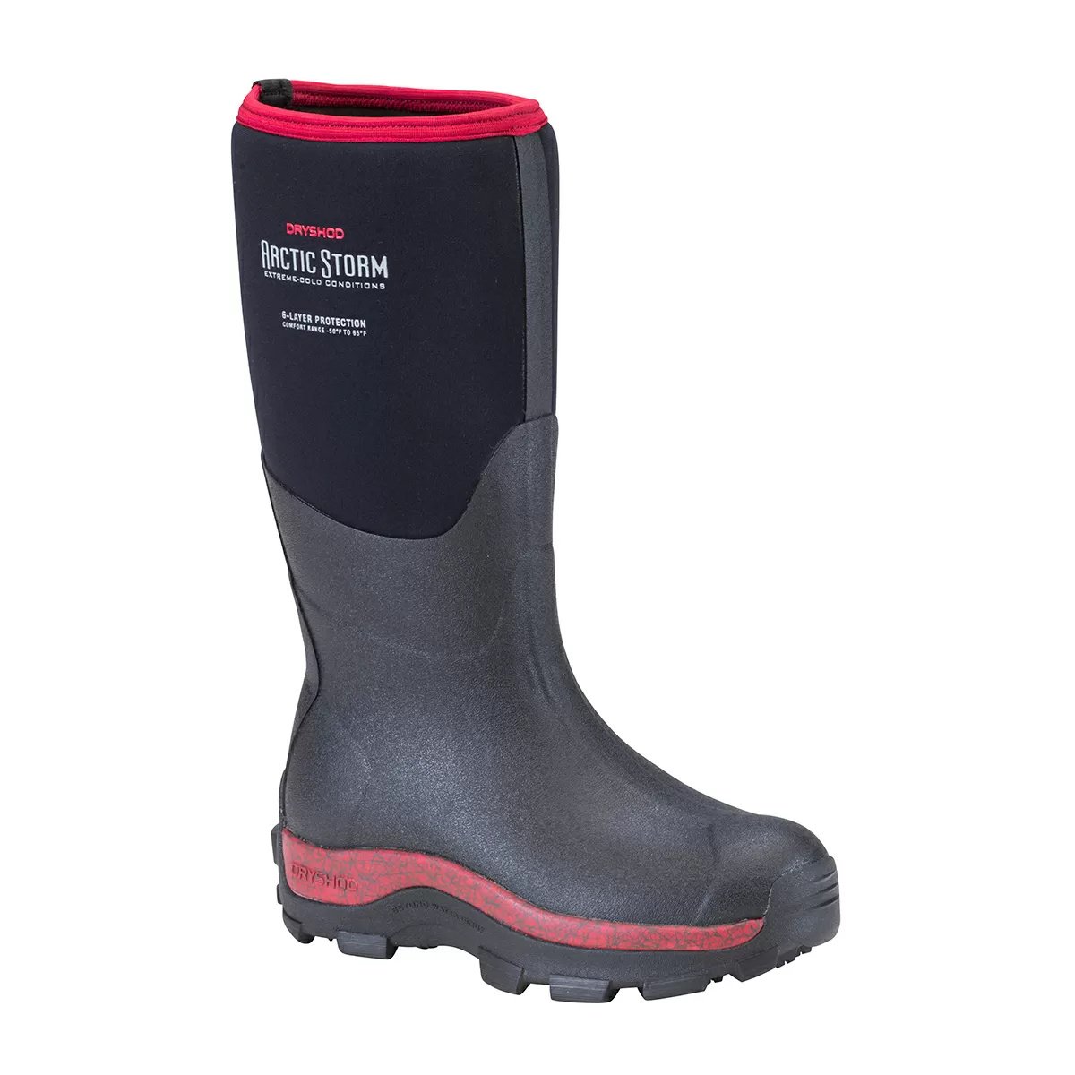 DRYSHOD® Artic Storm Women's Hi Boots - Black/Cranberry - QC Supply -