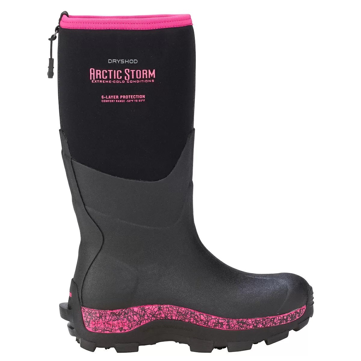DRYSHOD® Artic Storm Women's Hi Boots - Black/Pink - QC Supply -