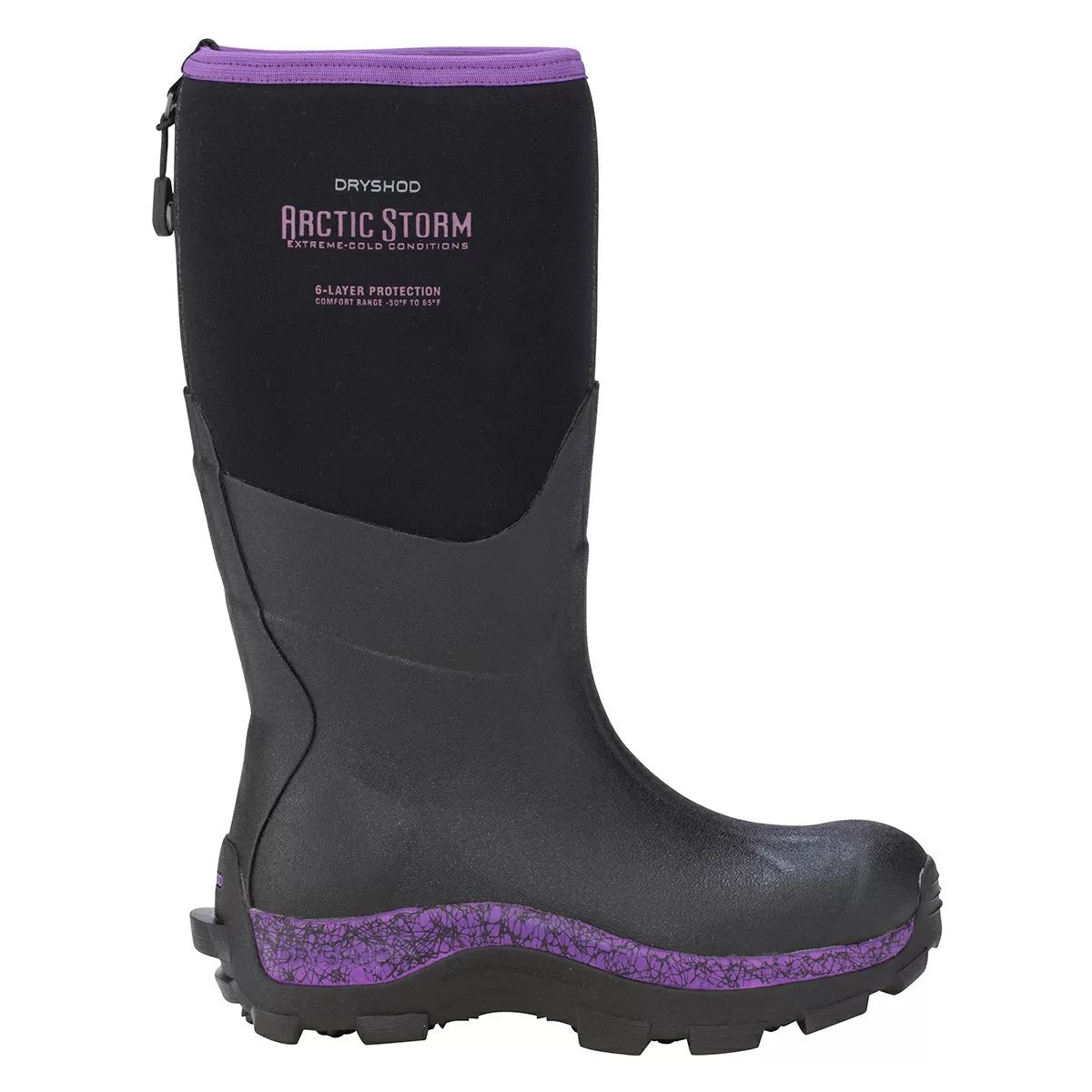 DRYSHOD® Artic Storm Women's Hi Boots - Black/Purple - QC Supply -