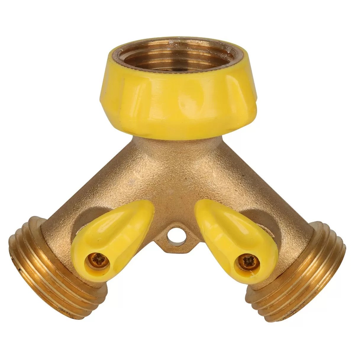 Dual Hose Brass Y Connector - QC Supply -