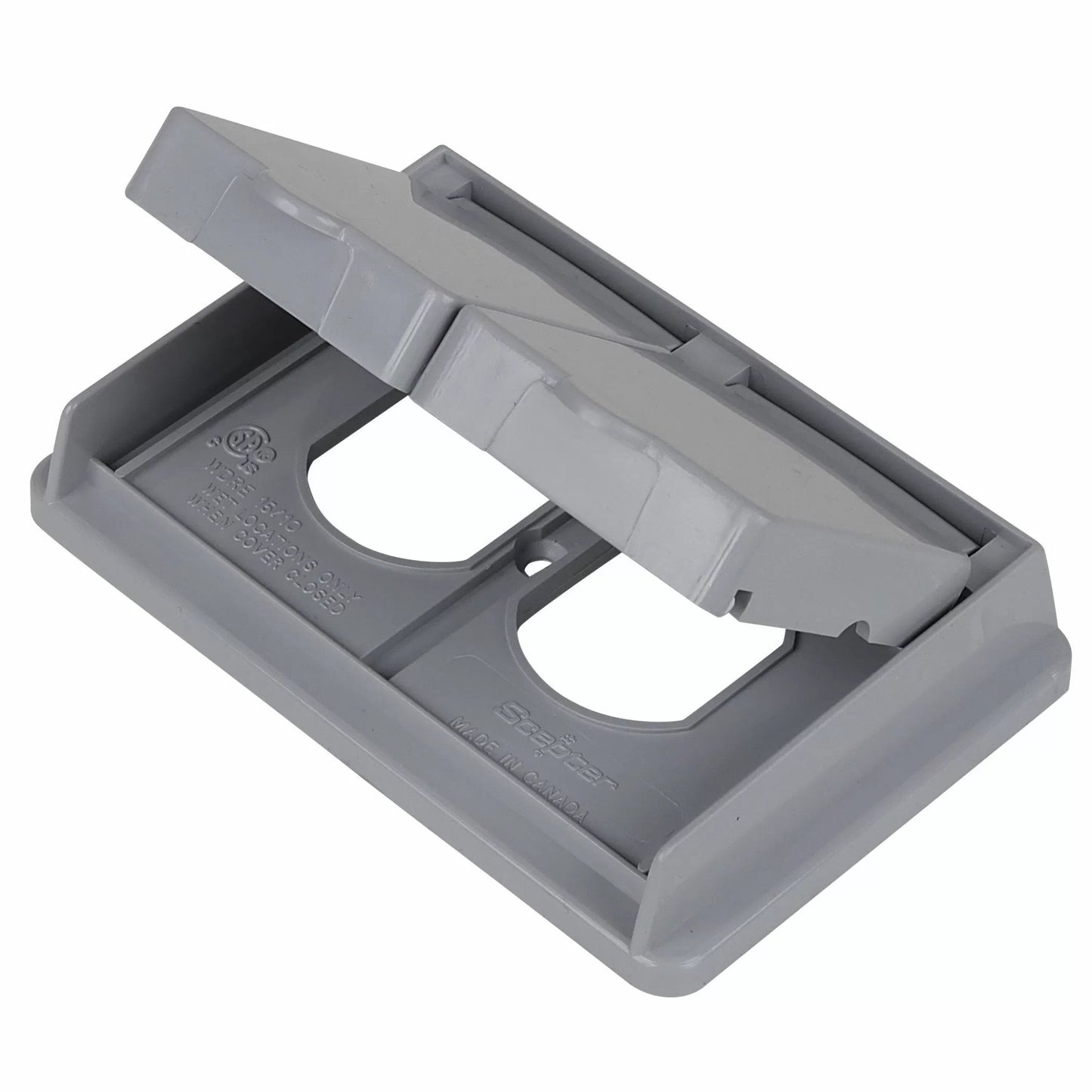 Duplex Receptacle Cover - Double Door - QC Supply -