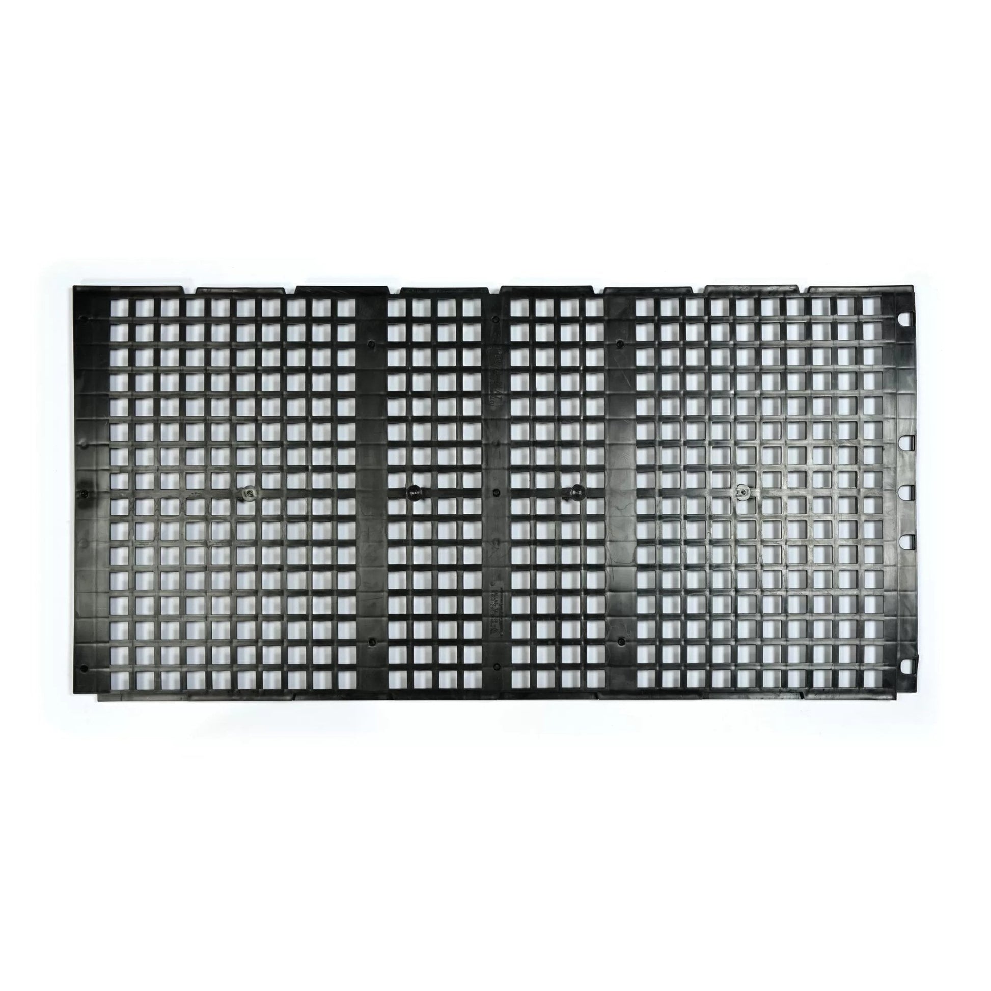 DURA - SLAT® Poultry & Kennel Flooring - 24.5" x 49.5" x .75" - Black Overlapping - QC Supply -