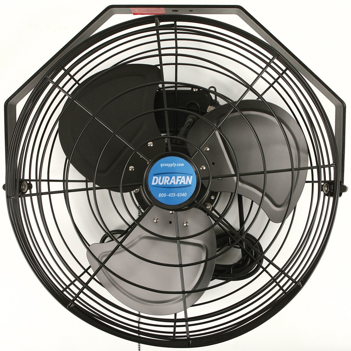 DURAFAN® Black Circulating Fan With Wide Guard - 18" - QC Supply -