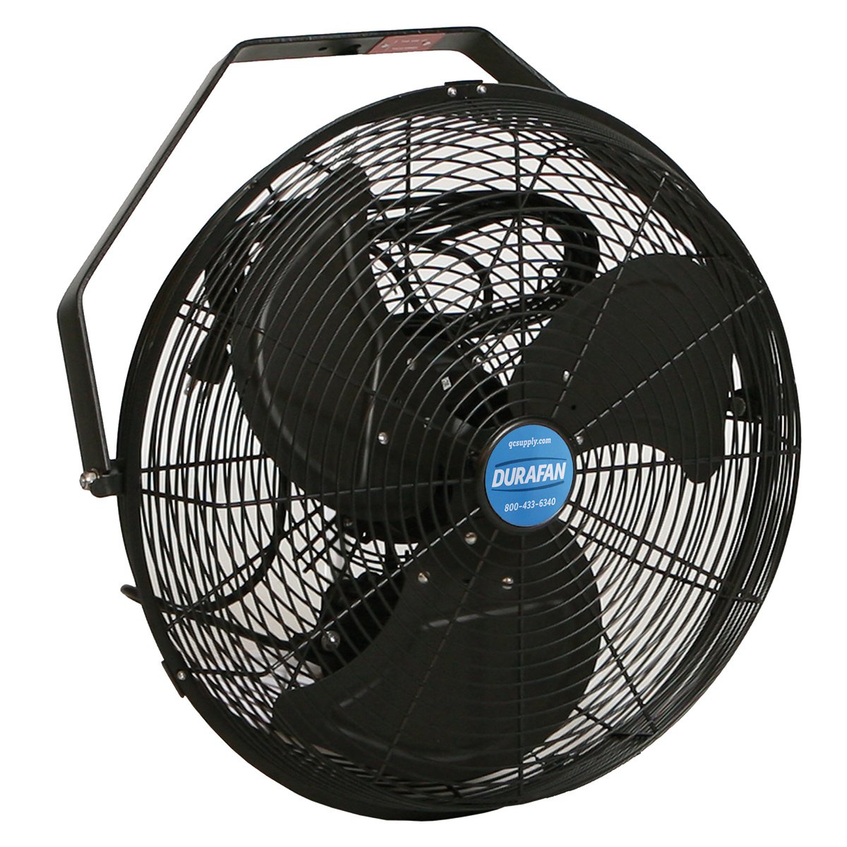 DURAFAN® Indoor/Outdoor Non - Oscillating Wall Mount Fan - 14" Black - QC Supply -