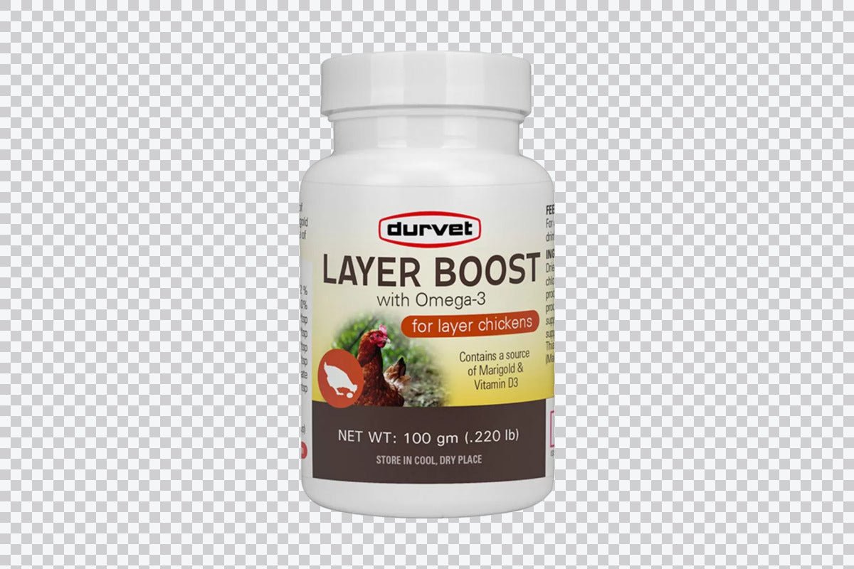 Durvet Layer Boost with Omega - 3 - 100 gm - QC Supply -