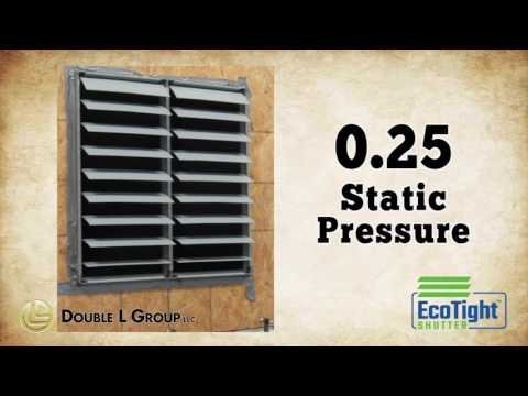 EcoTight Poultry or Swine Shutter - QC Supply -
