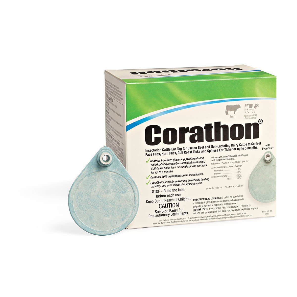 Elanco™ Corathon® Insecticide Cattle Ear Tags - 20/Box - QC Supply -