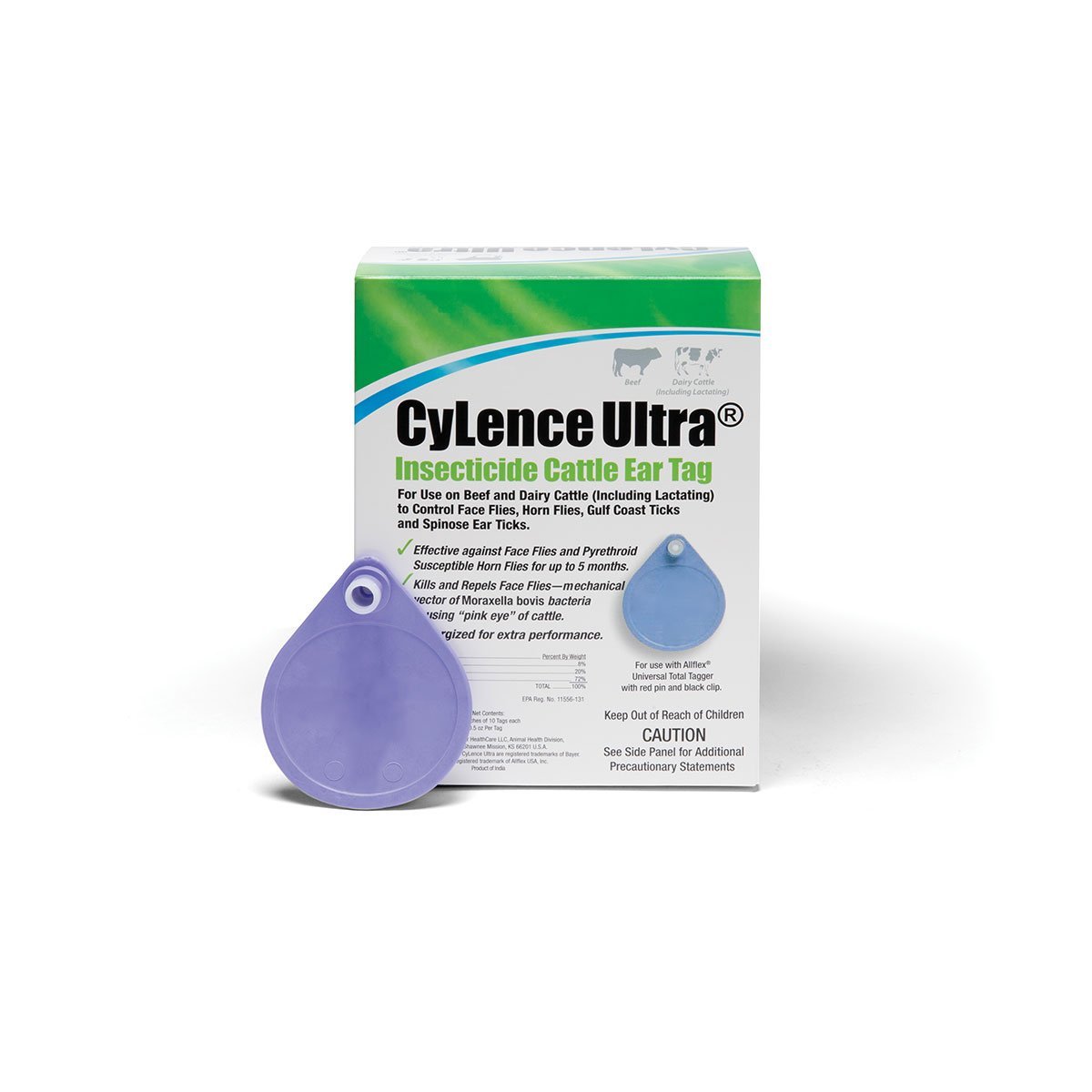 Elanco™ CyLence Ultra® Insecticide Cattle Ear Tags - 20/Box - QC Supply -