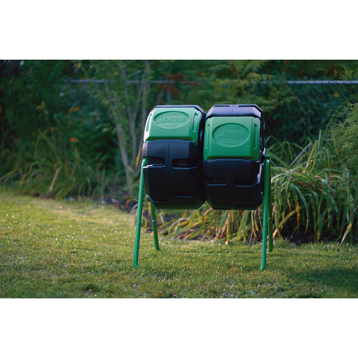 FCMP Outdoor HOTFROG Dual Body Tumbling Composter - 37 Gal. - QC Supply -