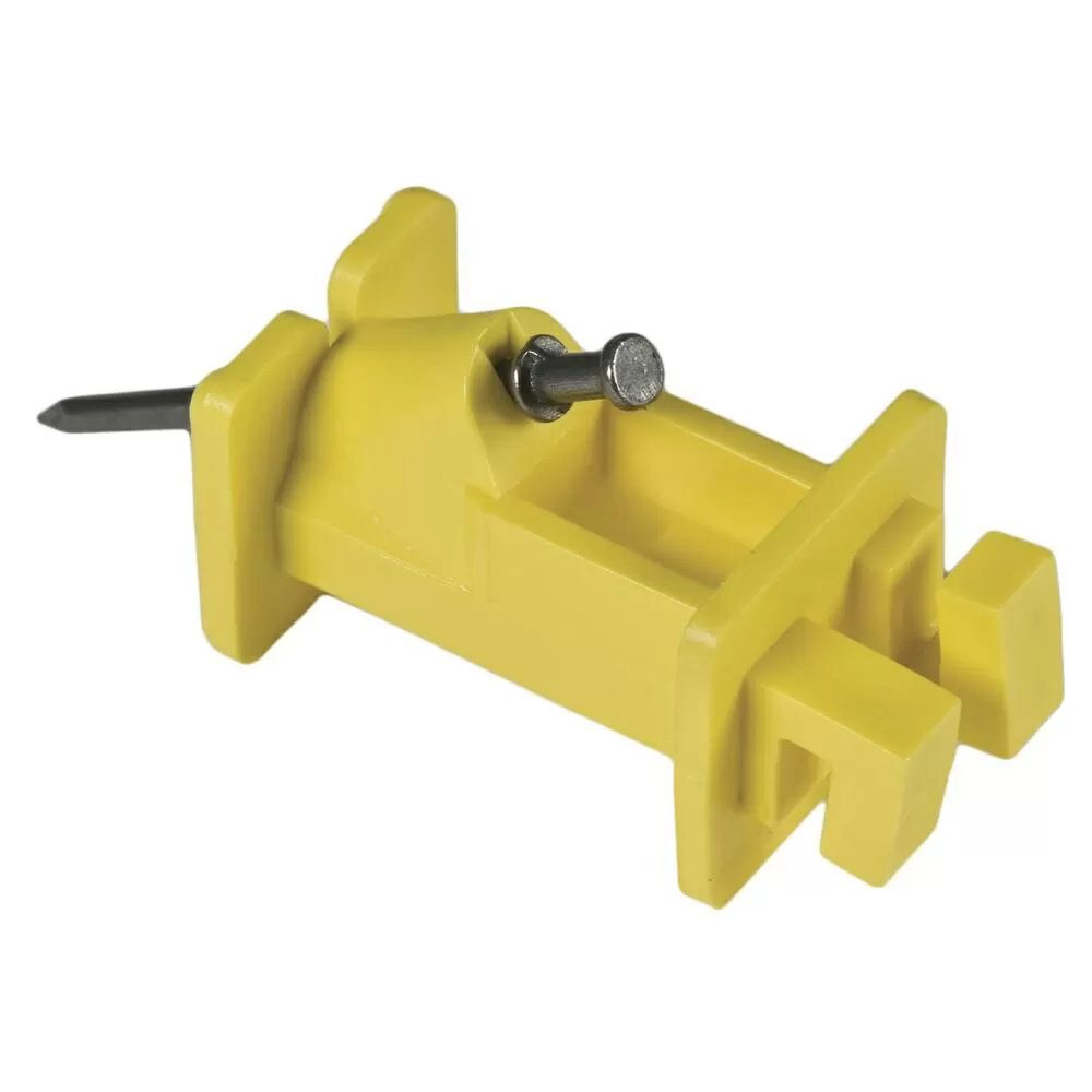 Fi - Shock® Slant Nail Insulators - Yellow - QC Supply -