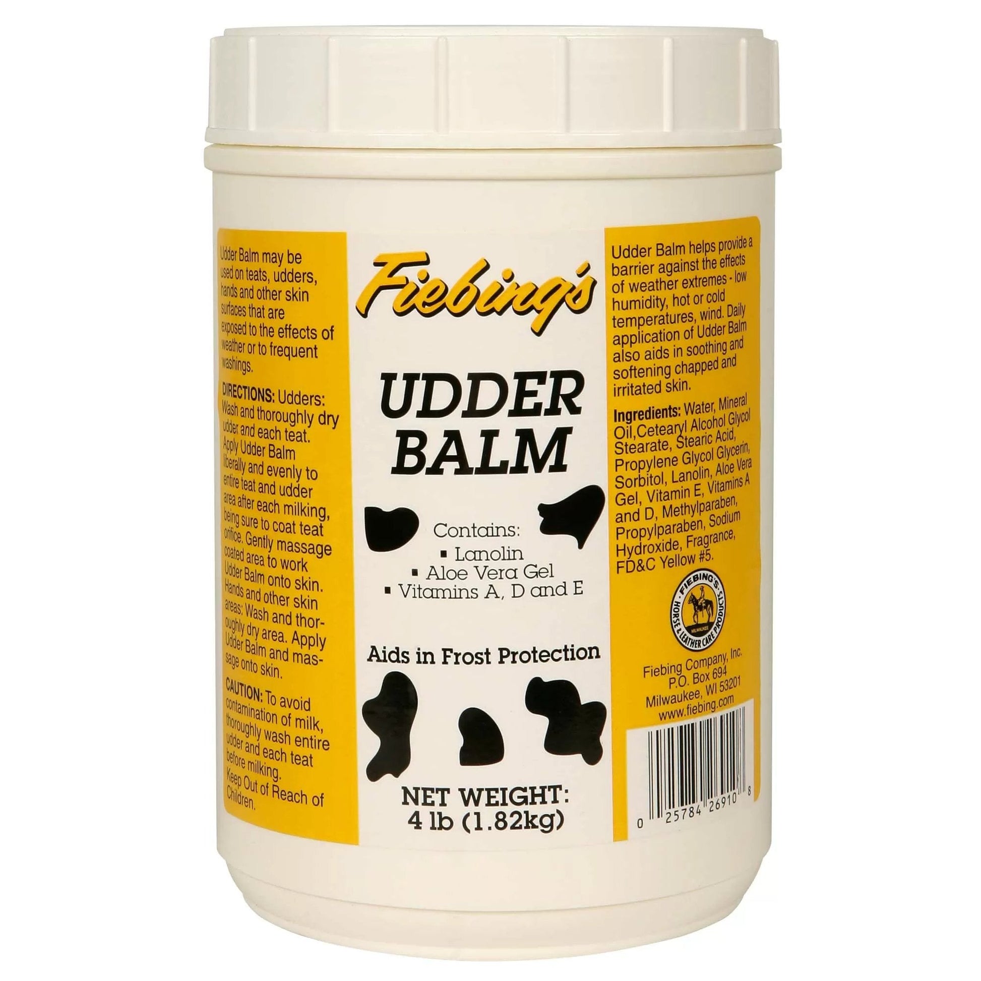 Fiebing's Udder Balm - 4 lb. - QC Supply -