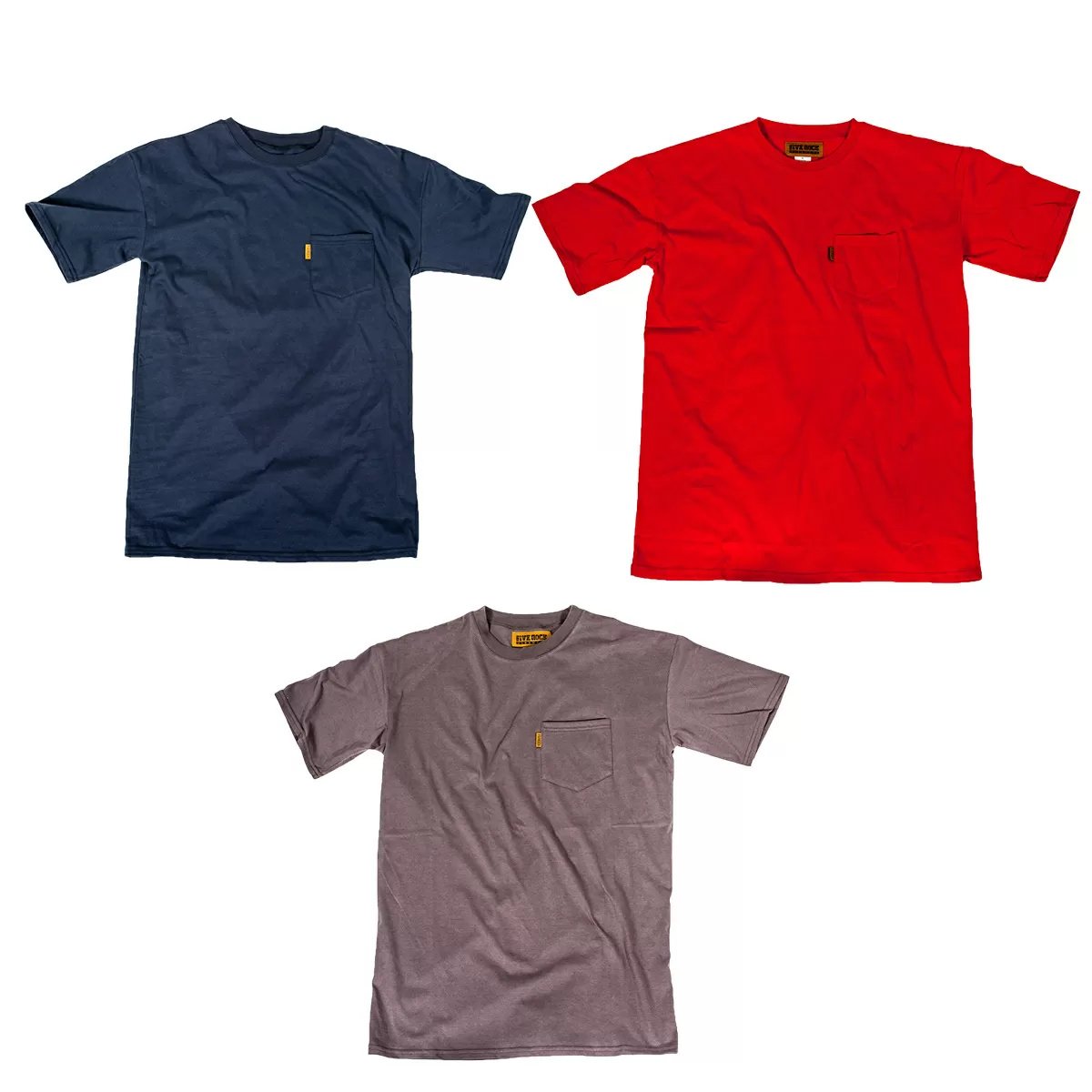 FIVE ROCK® Short Sleeve Pocket T-Shirt - QC Supply -