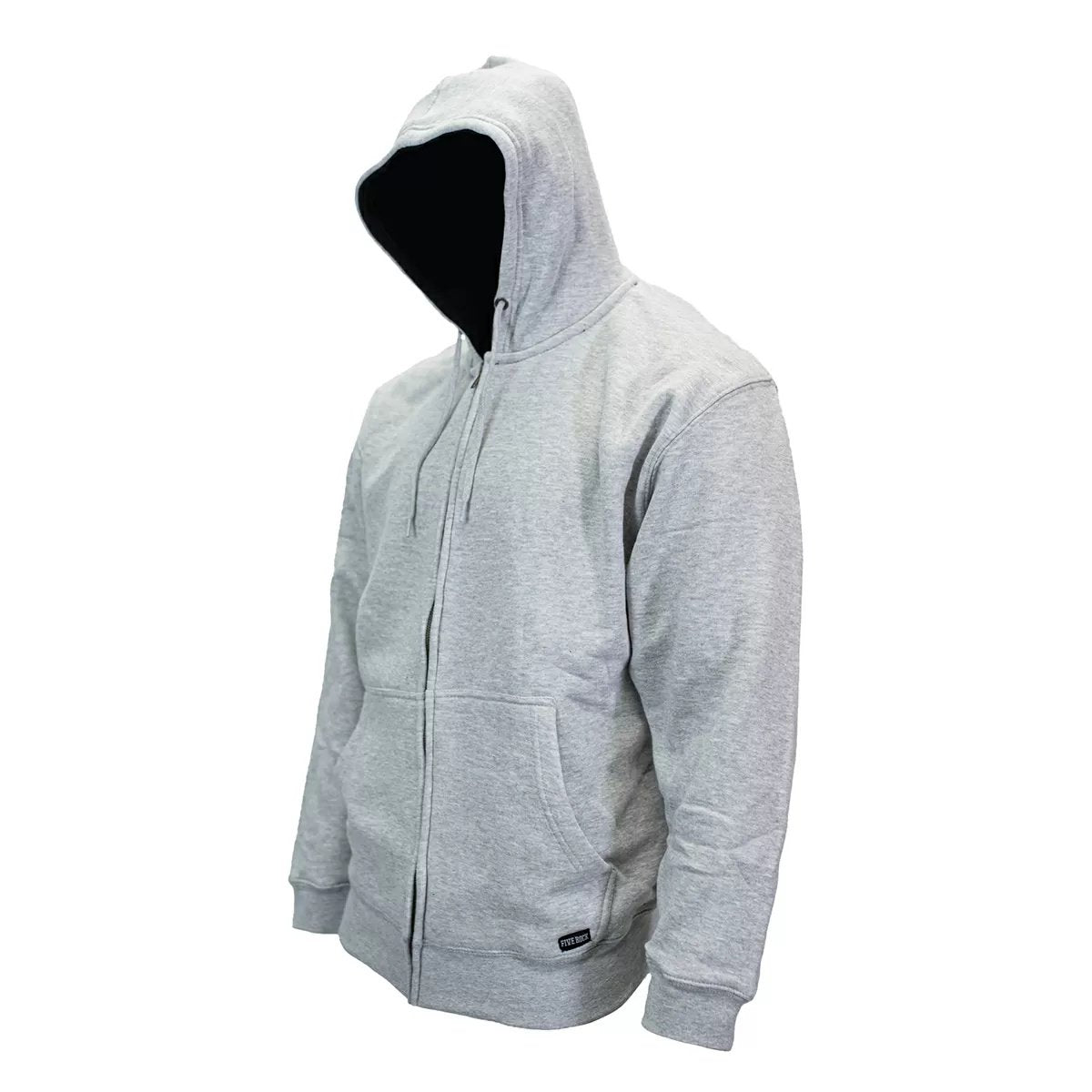 FIVE ROCK® Thermal Lined Zip Front Hooded Sweatshirt - QC Supply -