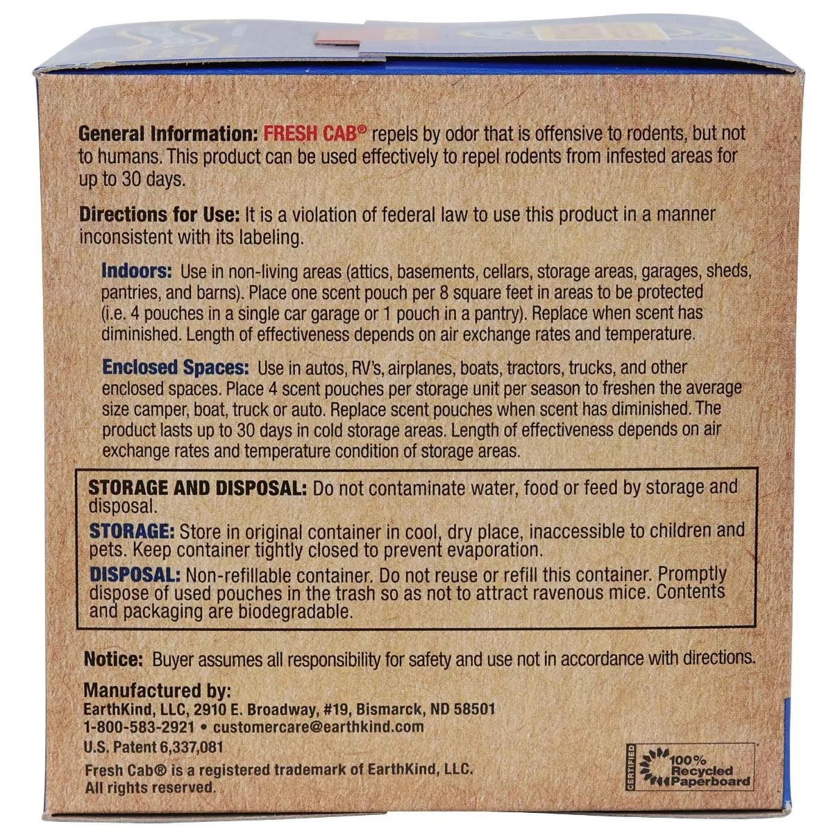 Fresh Cab® Rodent Repellent - Box of 4 - QC Supply -