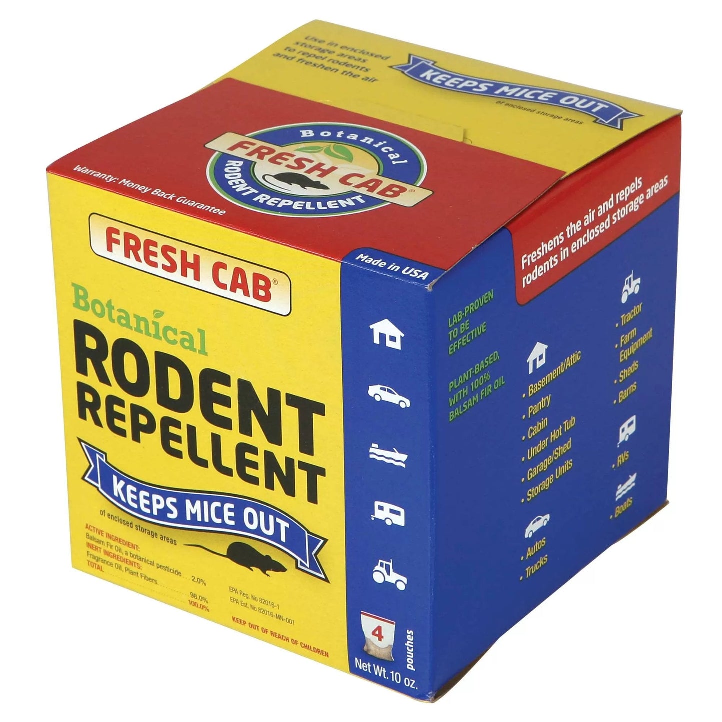 Fresh Cab® Rodent Repellent - Box of 4 - QC Supply -
