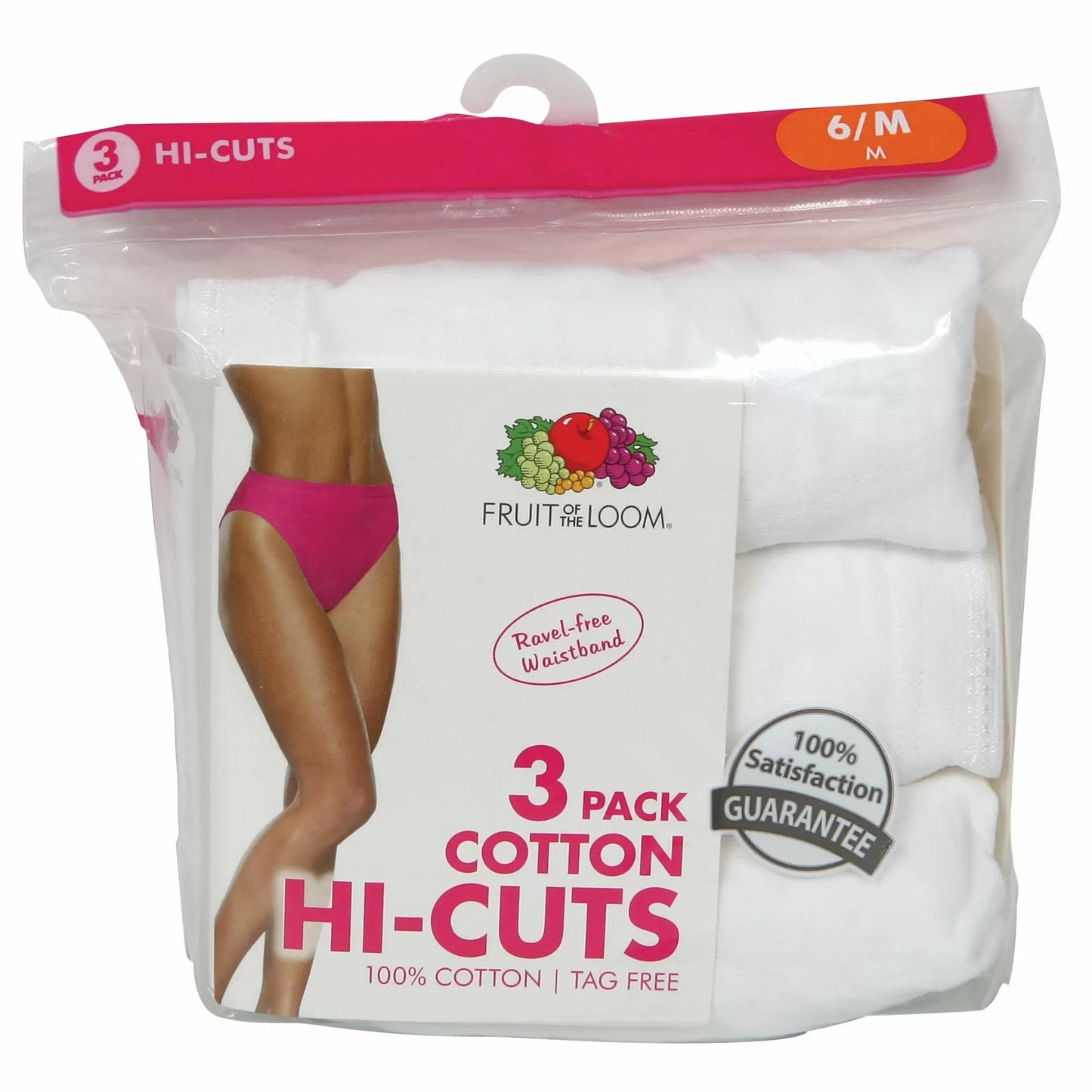 Fruit of the Loom® Ladies' Hi - Cut Cotton Underwear - QC Supply -