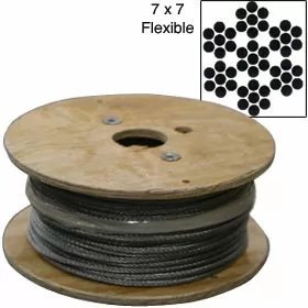 Galvanized Cable by THE ROLL 7x7 500 ft - QC Supply -