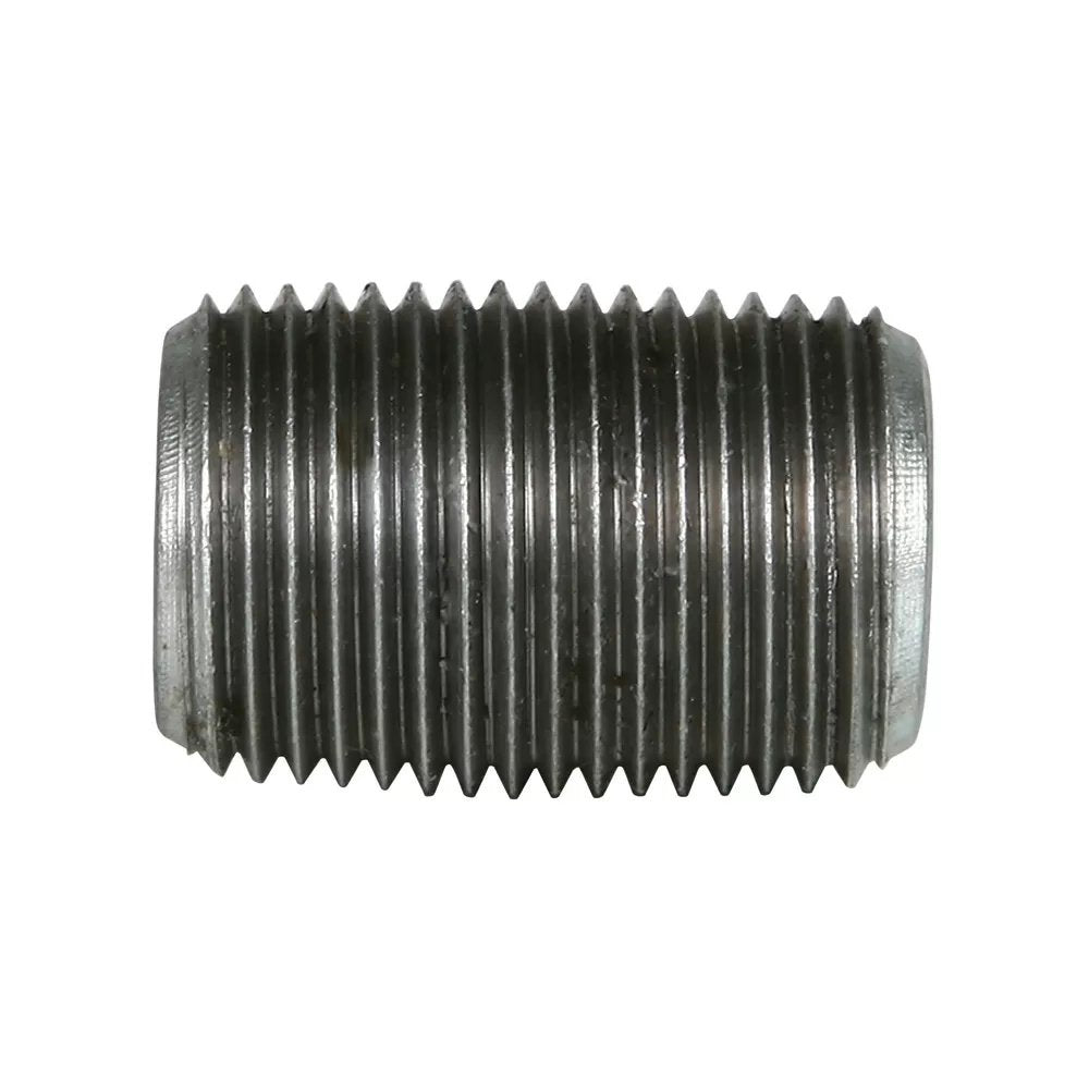 Galvanized Pipe Nipple - 3/8" Close - QC Supply -