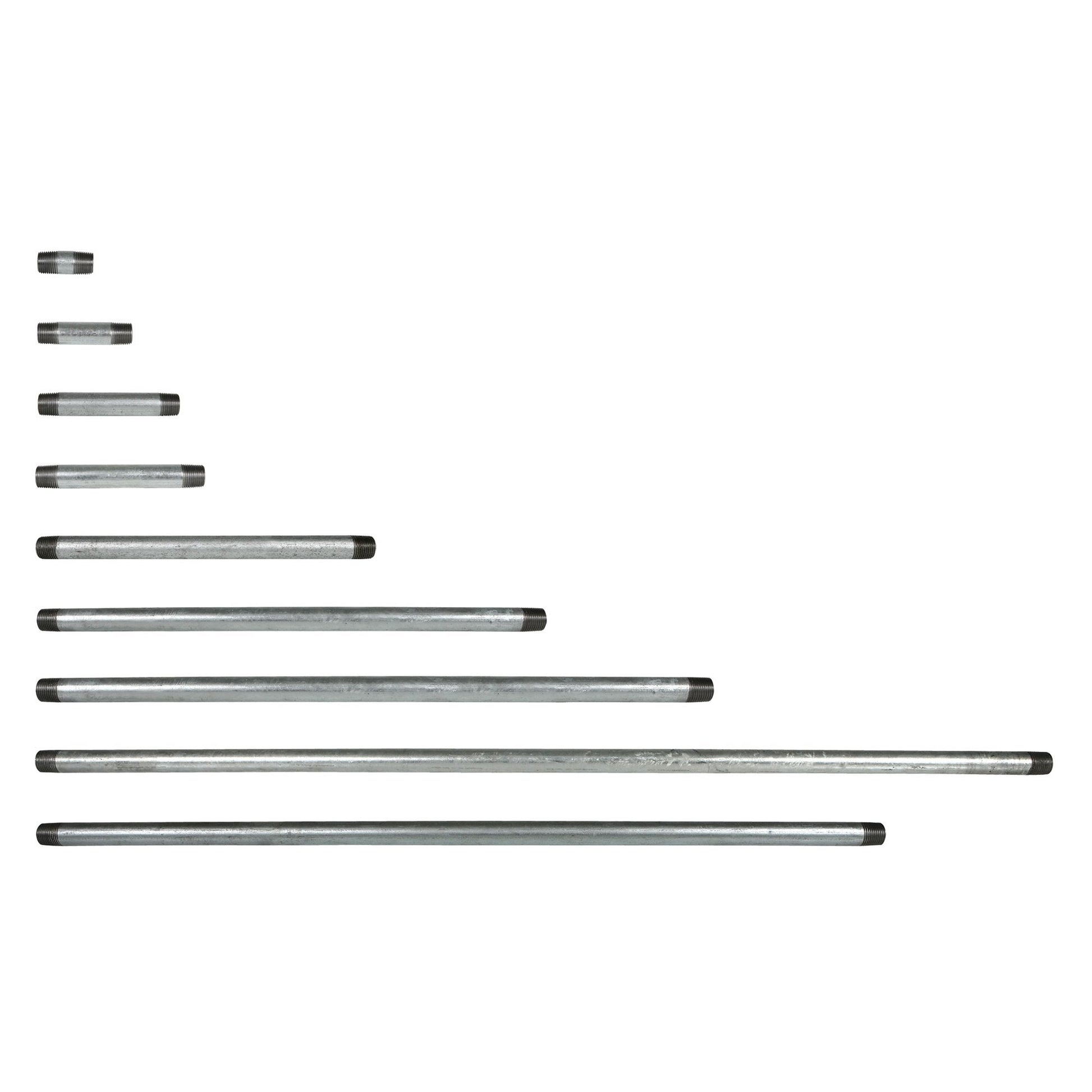 Galvanized Pipe Nipples 1/2" - QC Supply -