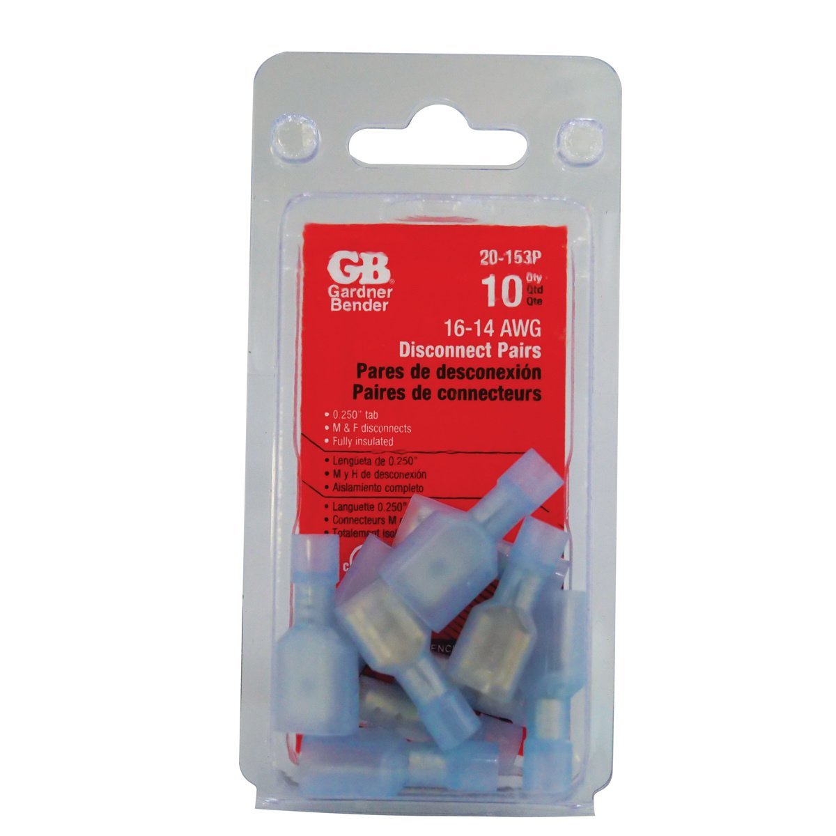 Gardner Bender™ Crimp Terminal Disconnect Male/Female Pair - #16 - #14 - QC Supply -