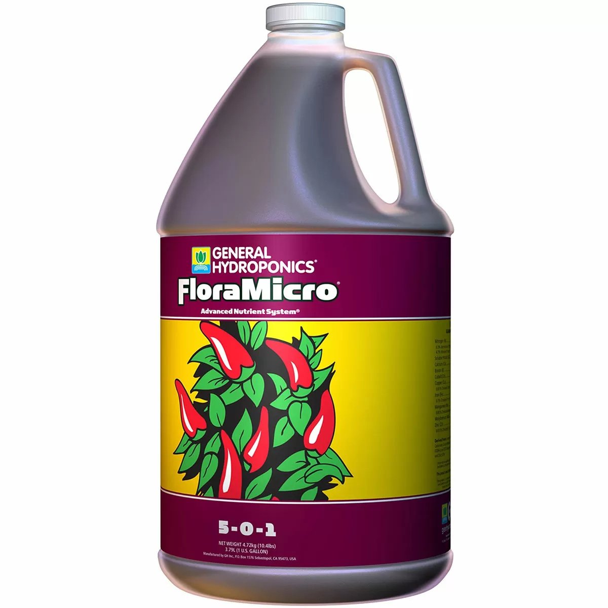 General Hydroponics FloraMicro® Nutrients - 1 Gallon - QC Supply -