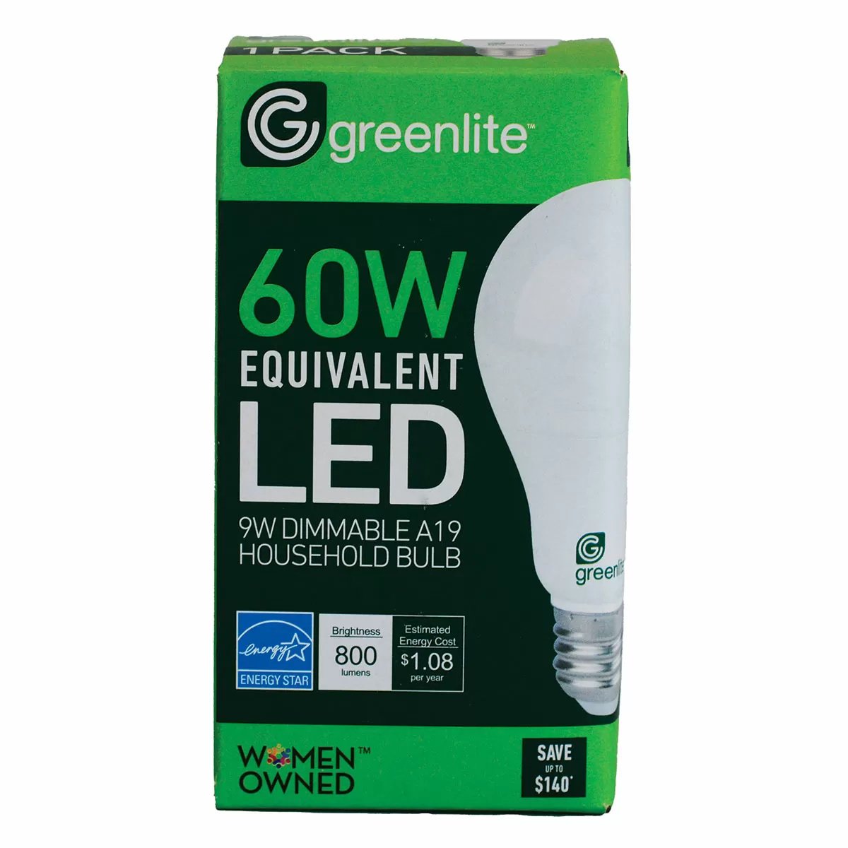 Greenlite™ A19 LED 9W, Dimmable Bulb - QC Supply -