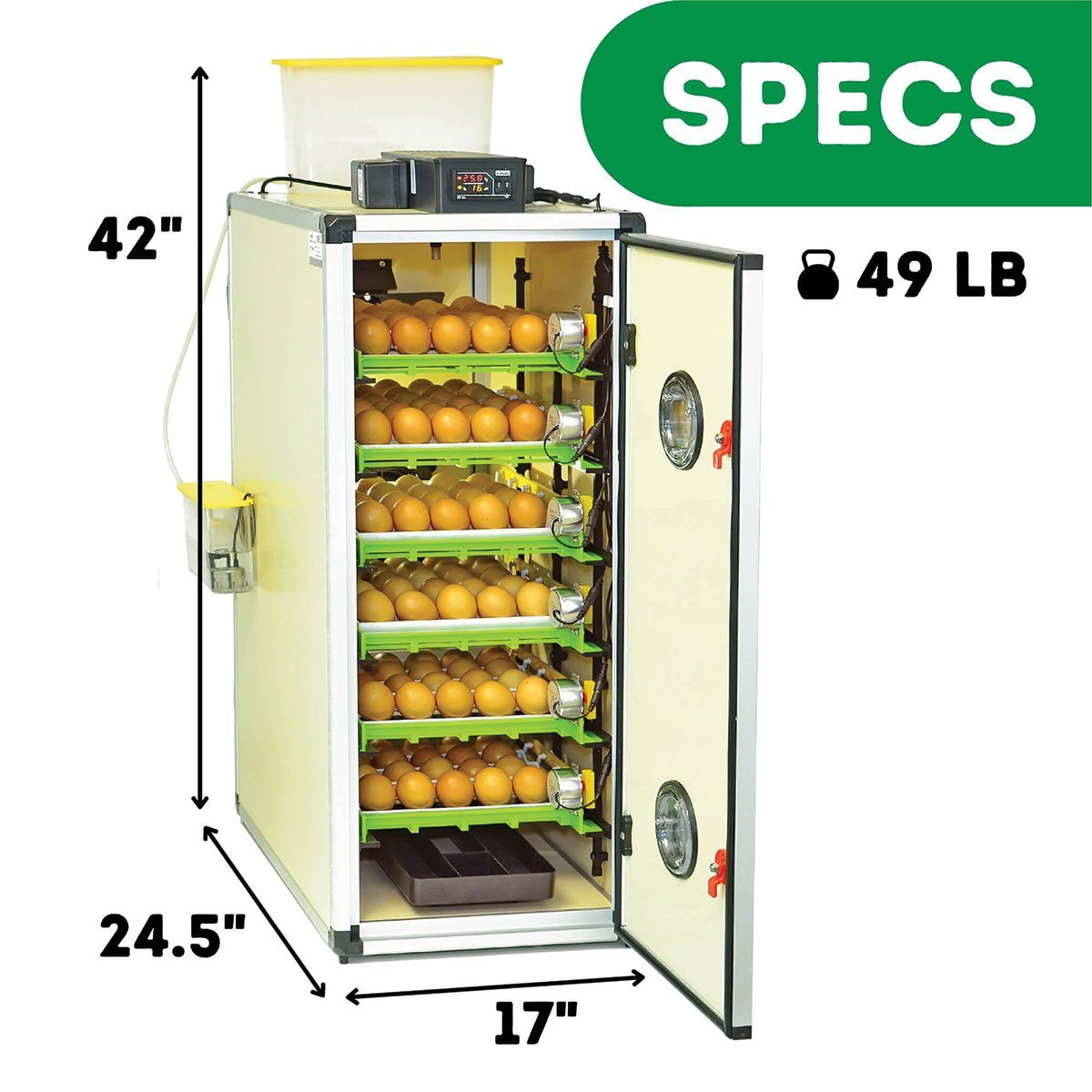 Hatchingtime Egg Incubator - 180 Eggs - QC Supply -