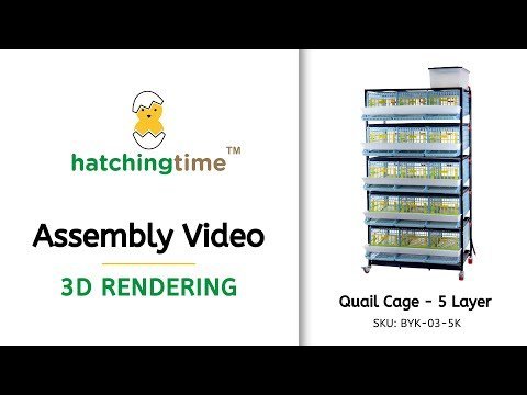 Hatchingtime Quail Cage - 5 Layer - QC Supply -