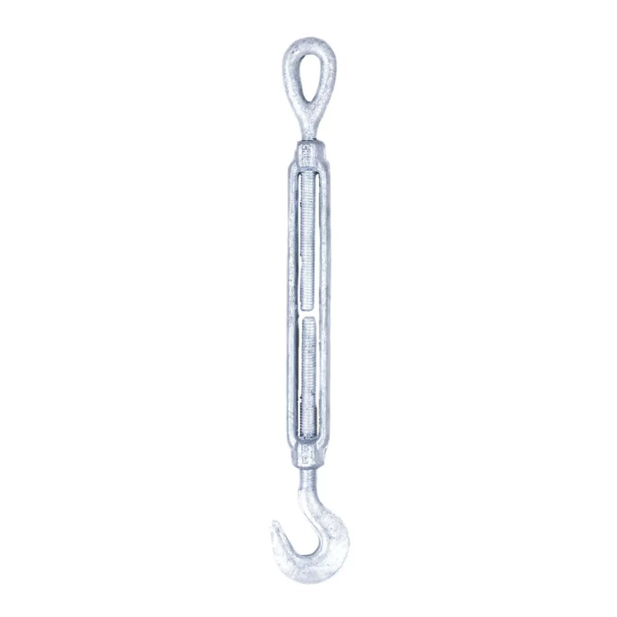 Heavy - Duty Hook & Eye Turnbuckle - 3/8" x 12" - QC Supply -