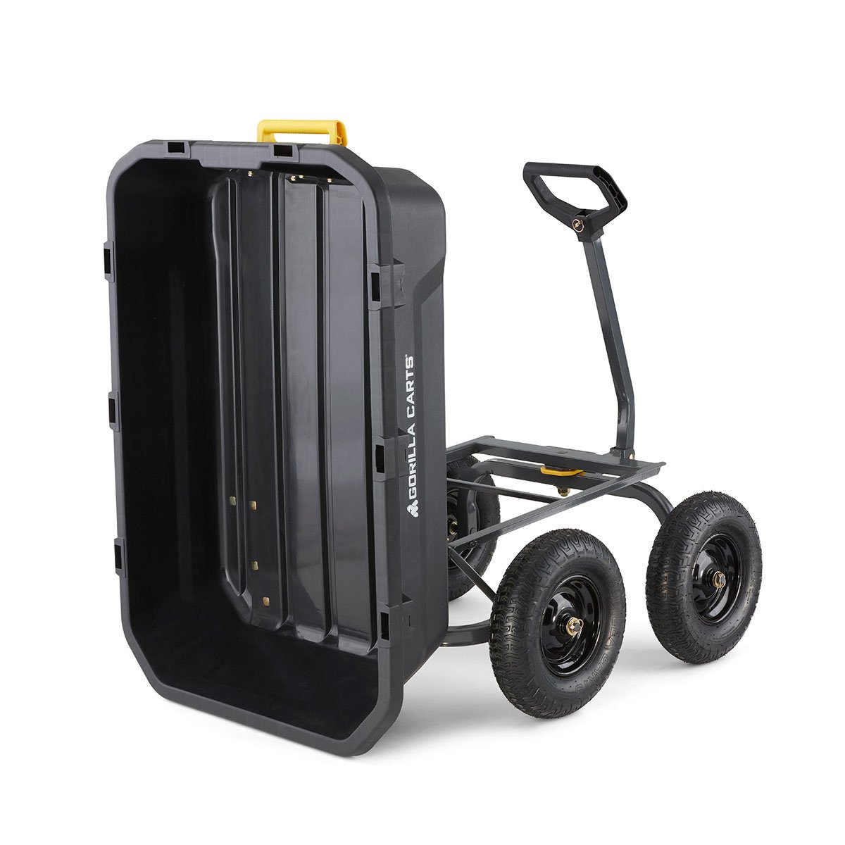 Heavy Duty Poly Yard Dump Cart - 12 Cubic Foot - QC Supply -