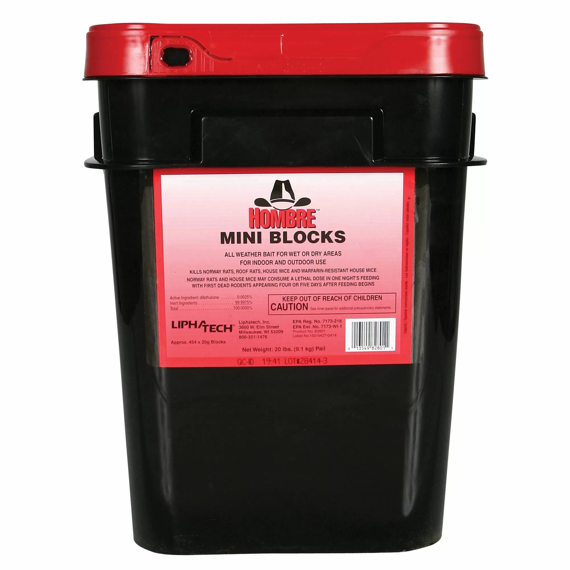 Hombre® Rodenticide MiniBlocks or Place Packs - QC Supply -