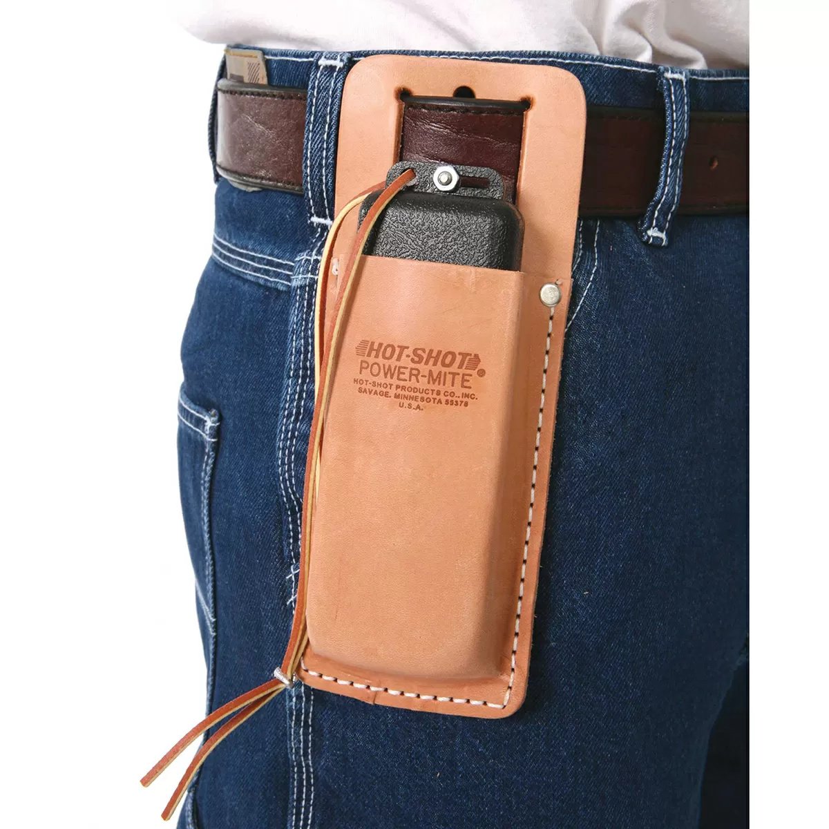 Hot Shot® Leather Holster for Power - Mite® - QC Supply -