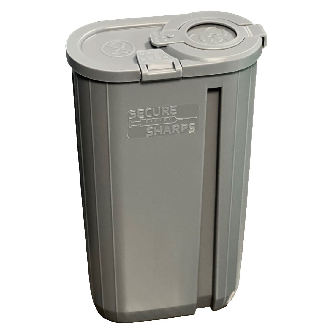 HR250S Pocket Sharps Container - Gray - QC Supply -