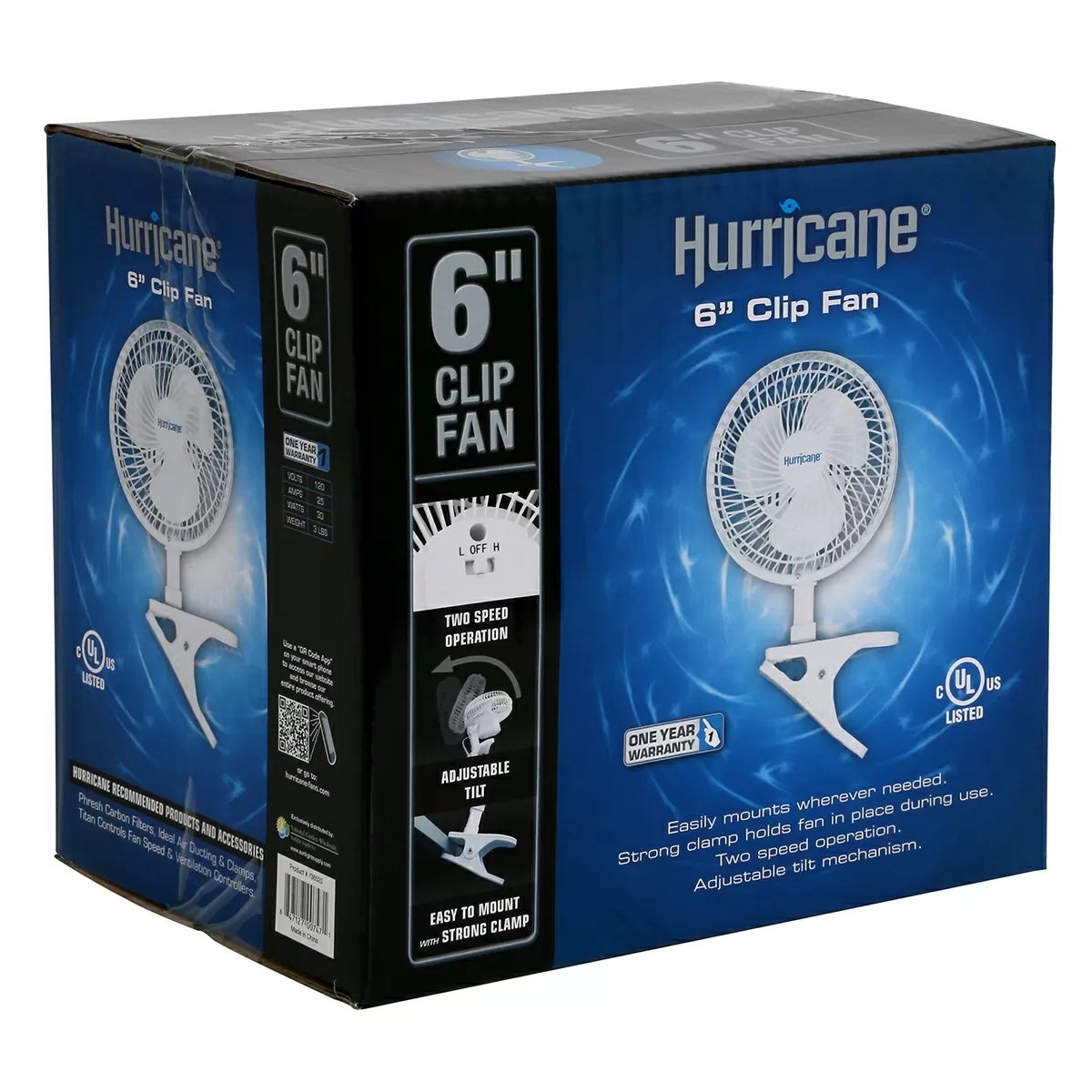 Hurricane® Classic Clip Fan - 6" - QC Supply -