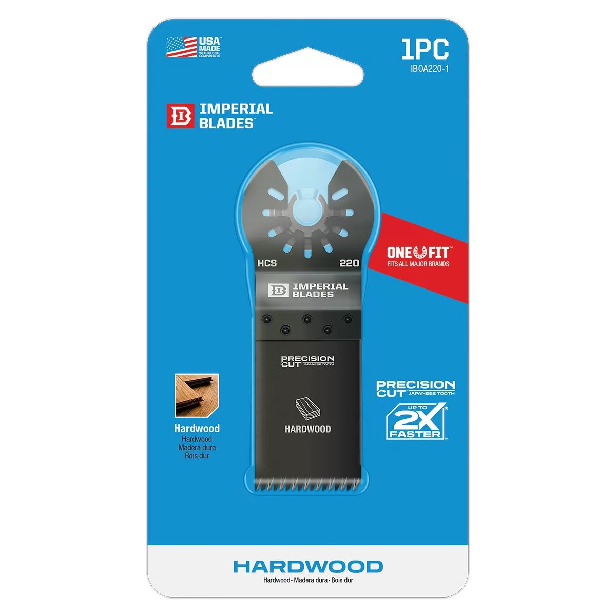 Imperial Blades One Fit™ Japanese Tooth Hardwood Blades - QC Supply -