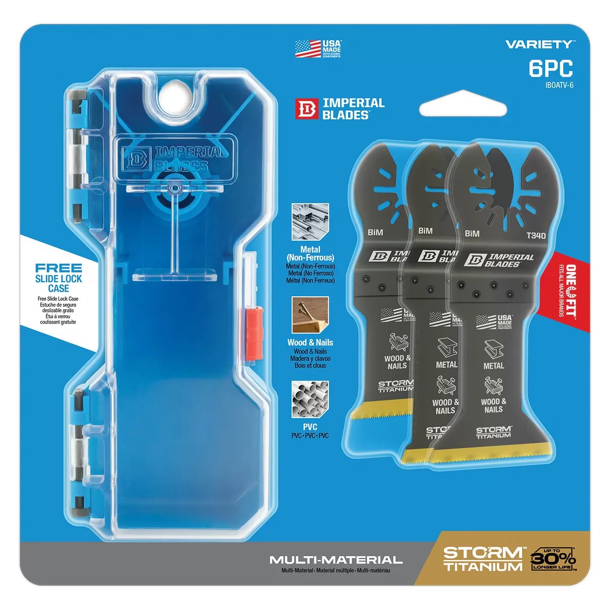 Imperial Blades One Fit™ Storm Titanium Metal/Wood Variety Packs - QC Supply -