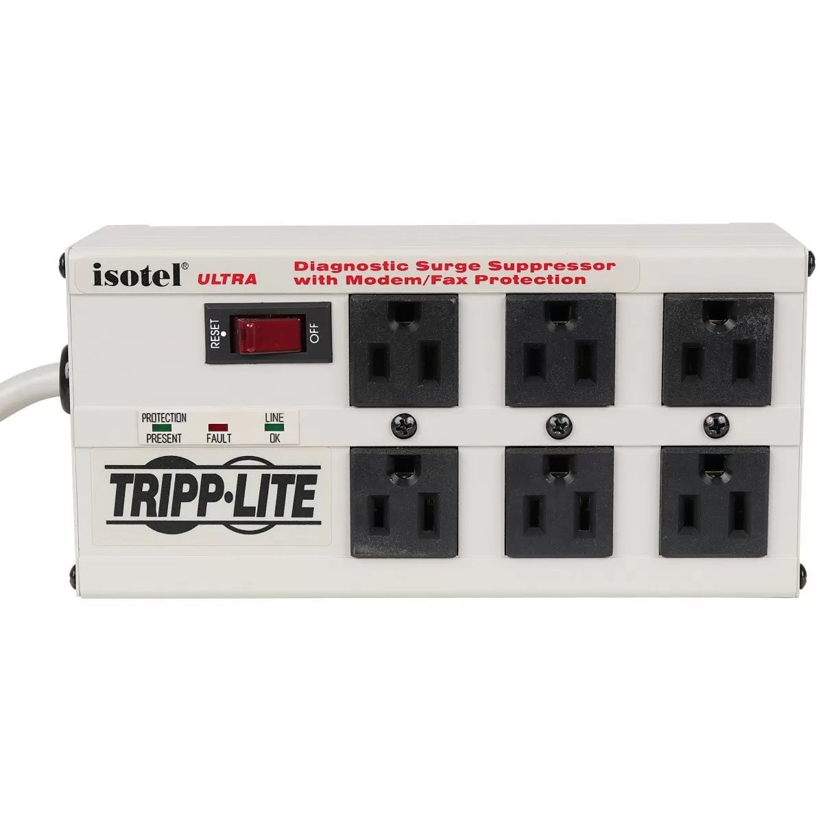 Isotel® Ultra Surge Protectors - 6 Surge Outlet - QC Supply -