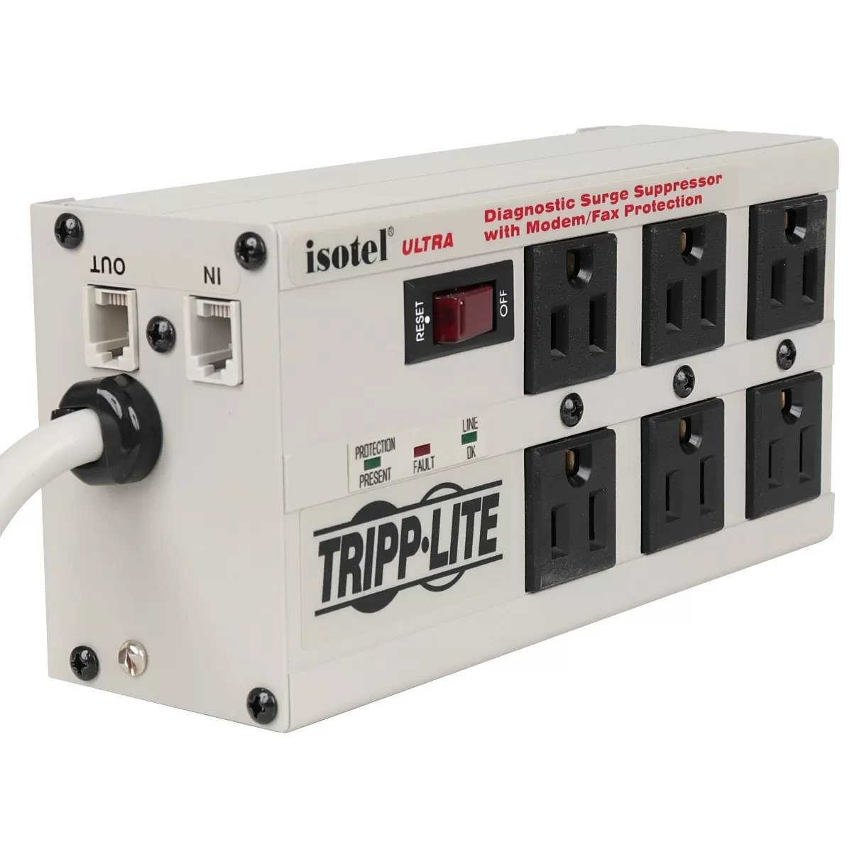 Isotel® Ultra Surge Protectors - 6 Surge Outlet - QC Supply -