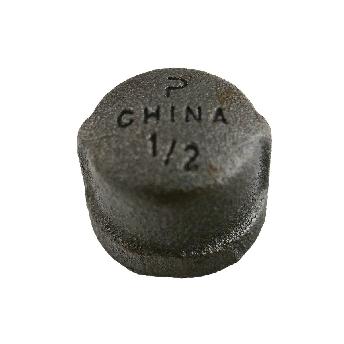 JMF Malleable Iron 1/2 FIP Pipe Cap Fitting - Black - QC Supply -