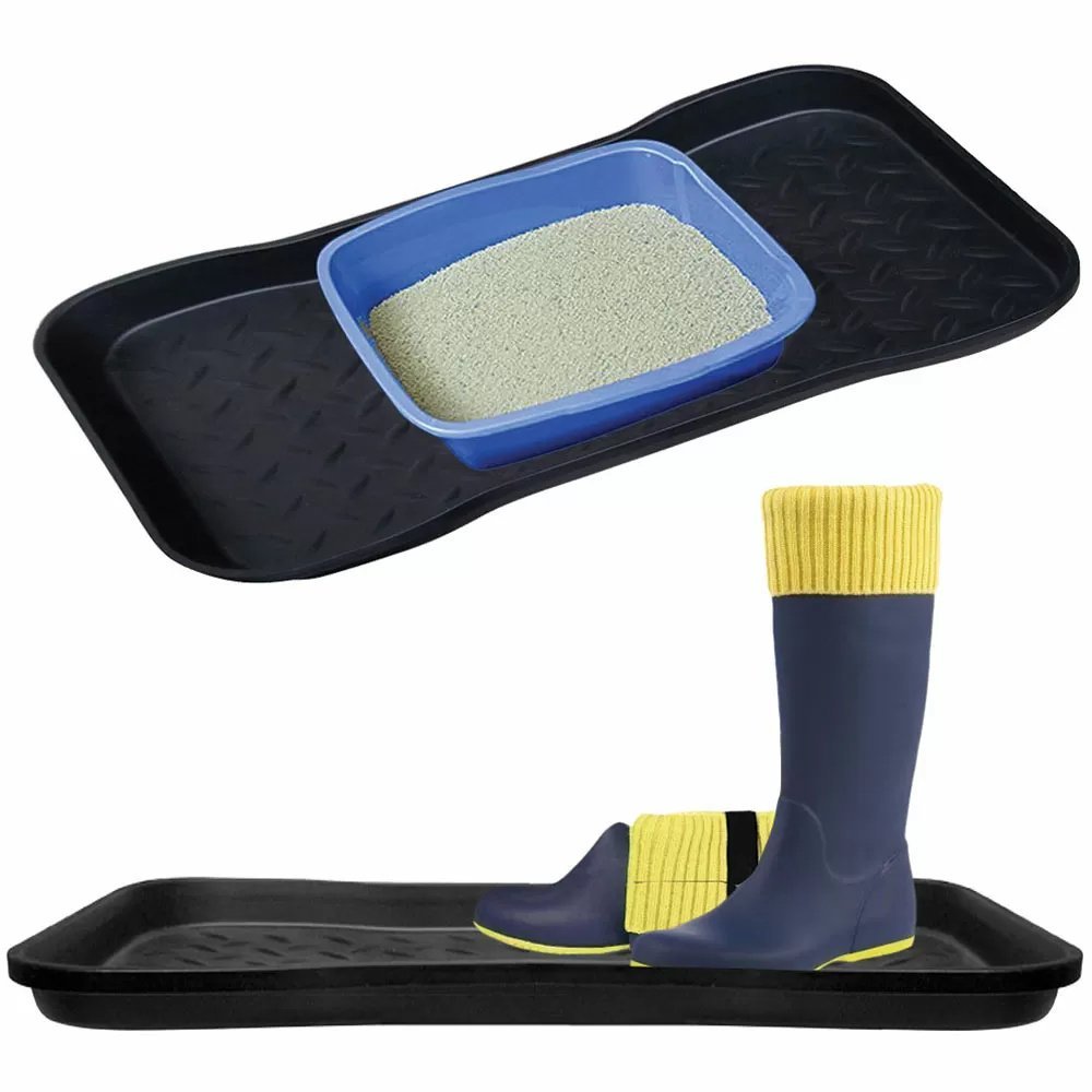 JobSite Black Boot Tray - 15" x 28" - QC Supply -