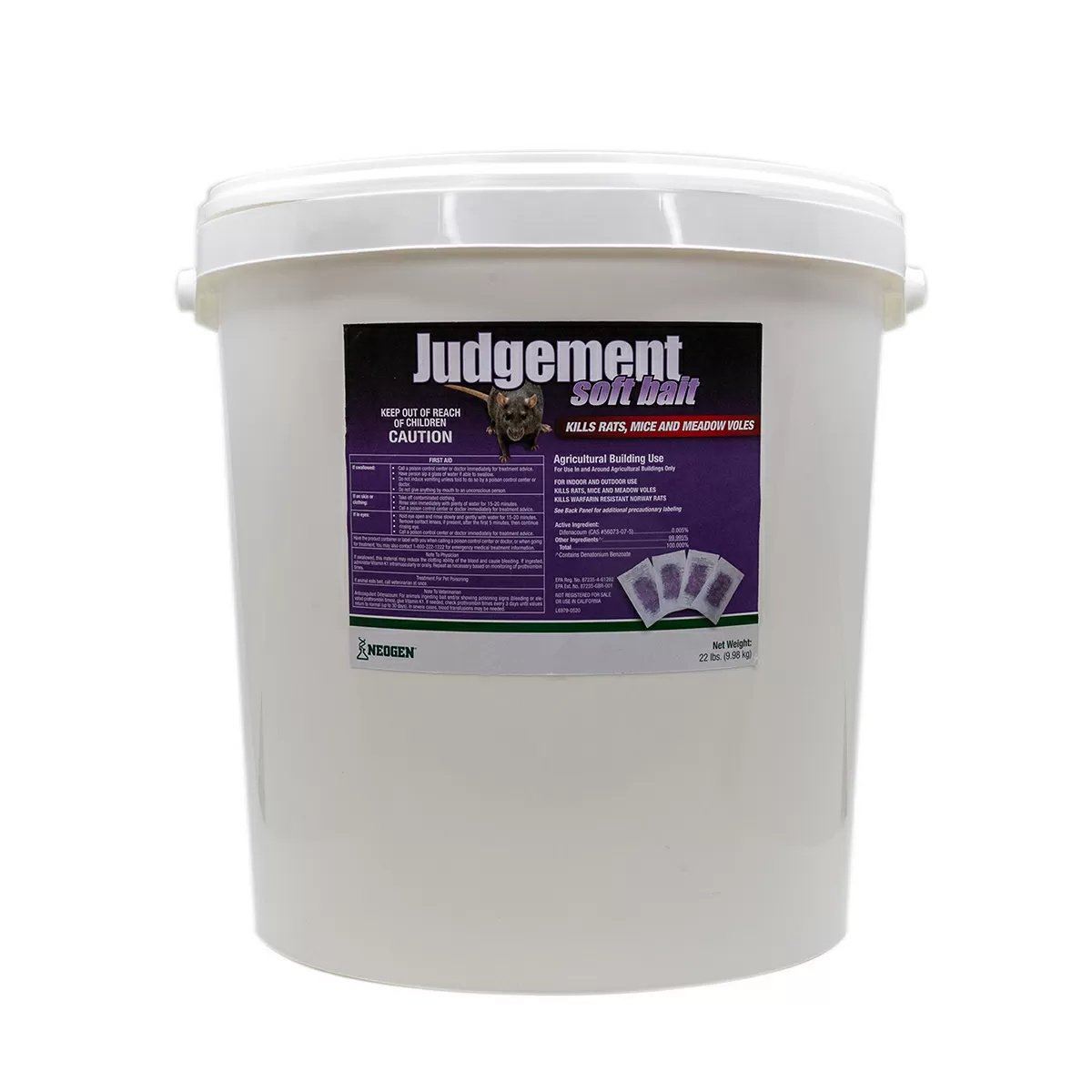 Judgement™ Rodenticide Soft Bait - 22 lb Bucket - QC Supply -