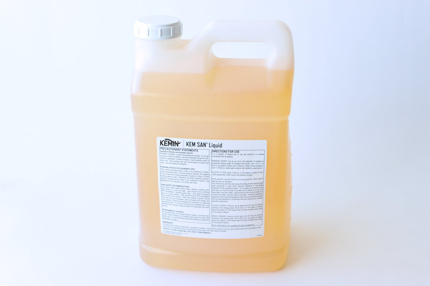 Kemin KEM SAN Liquid Antimicrobial for Livestock & Poultry Water, Grain, Hay, and Litter