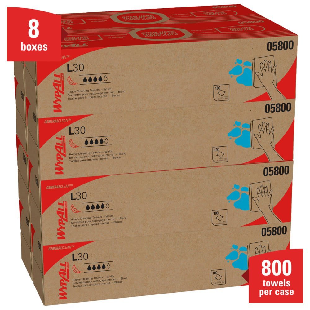 Kimberly Clark Wypall L30 Towels 800 Count - QC Supply -