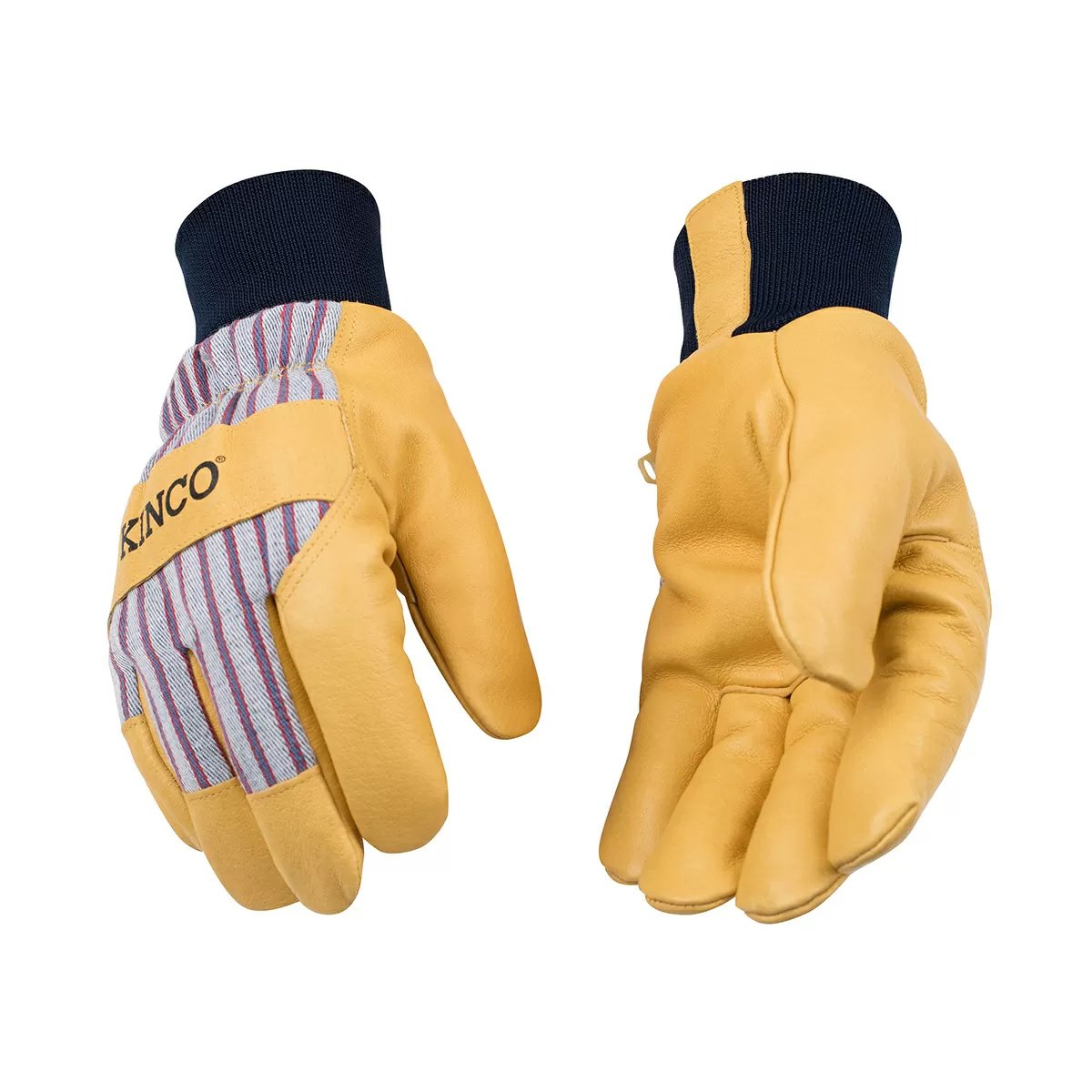 Kinco® 1927KW™ Lined Premium Grain Pigskin Gloves - Knit Wrist - QC Supply -