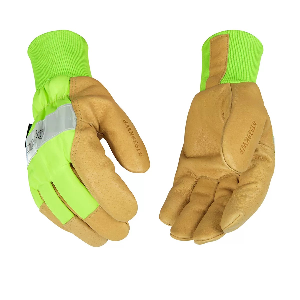 Kinco® HydroFlector™ Lined Hi - Vis Pigskin Palm Gloves - QC Supply -
