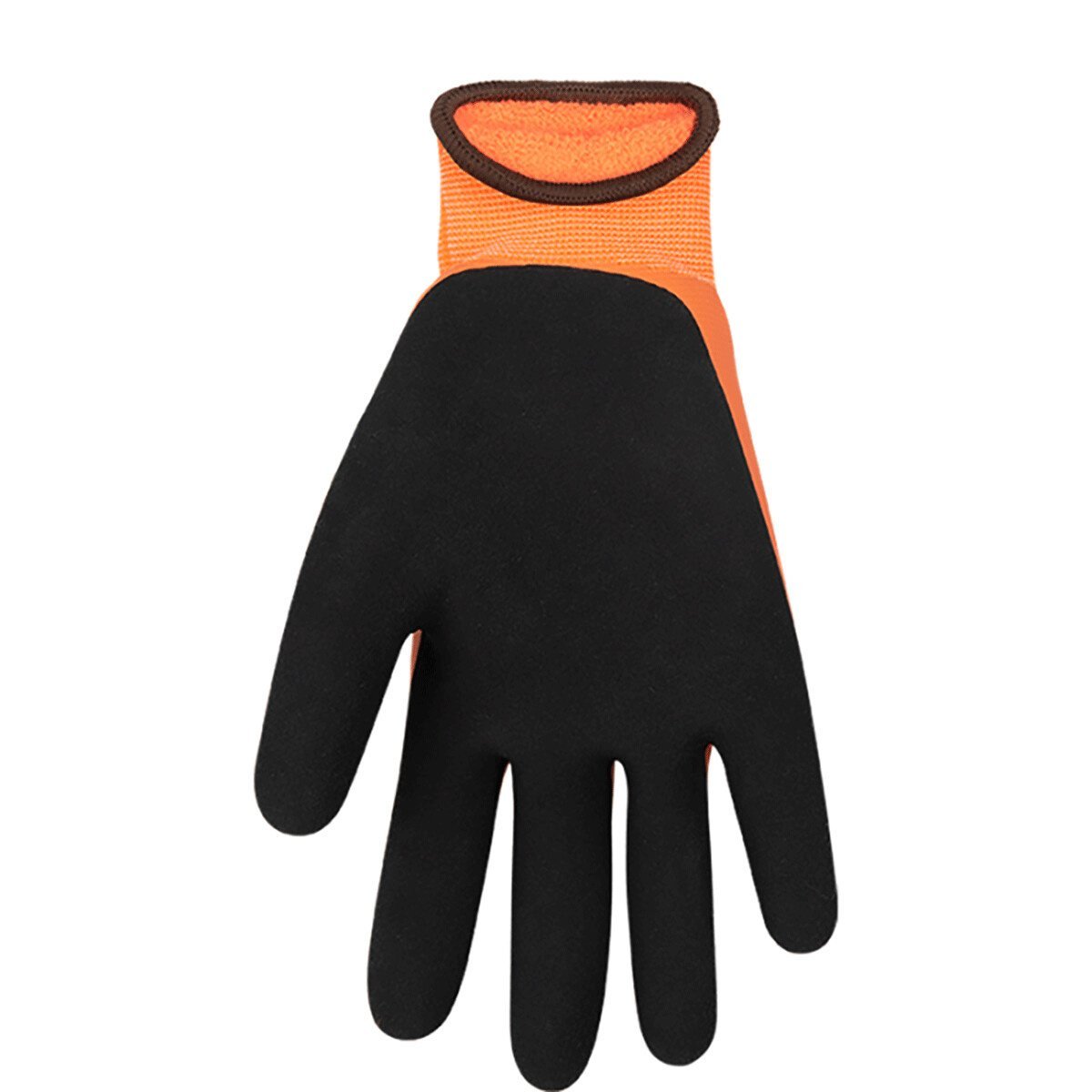 Kinco® Hydroflector™ Lined Waterproof Hi - Vis Orange Thermal Knit Shell & Double - Coated Latex Gloves - QC Supply -