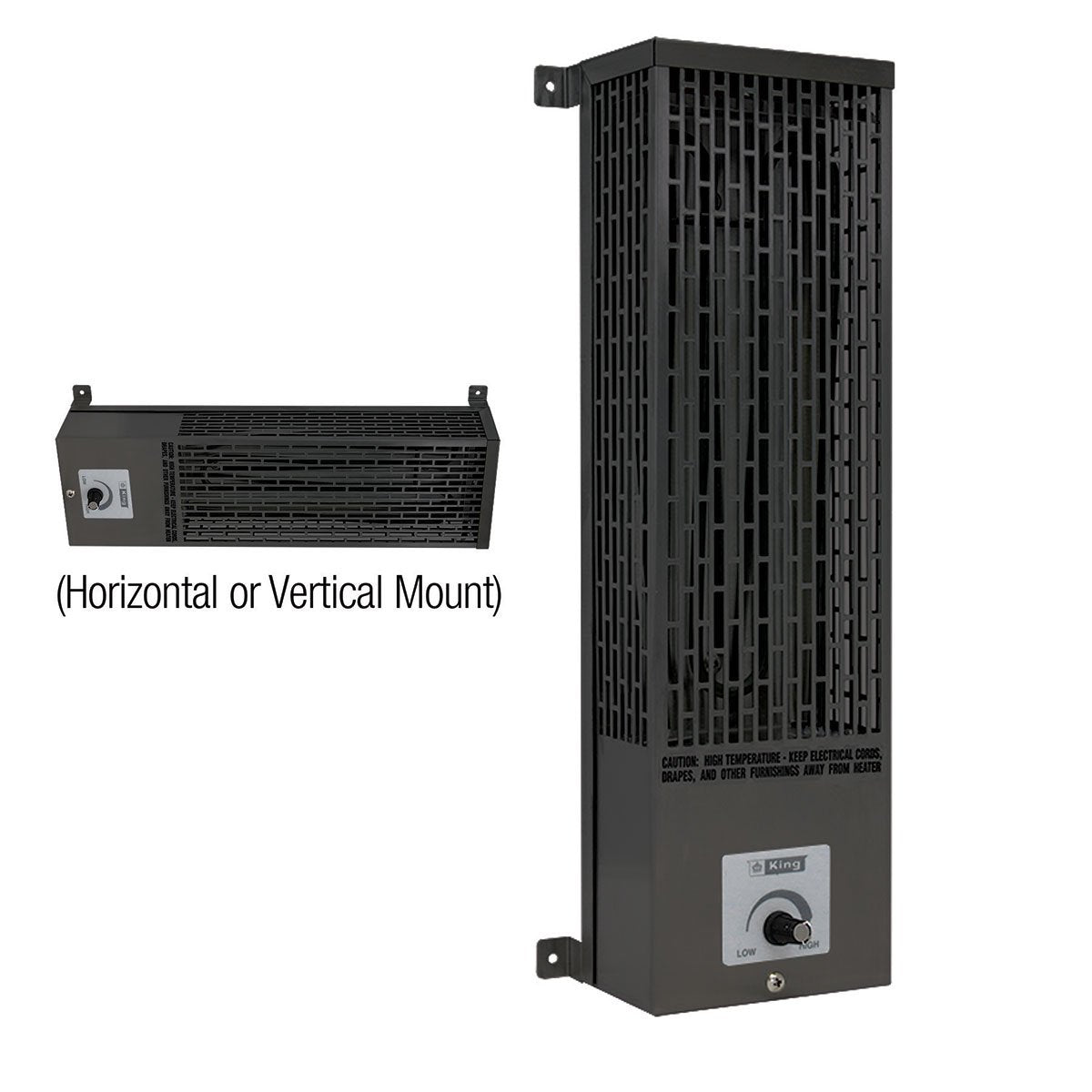 King Electric Gray Pump House Heaters - QC Supply -